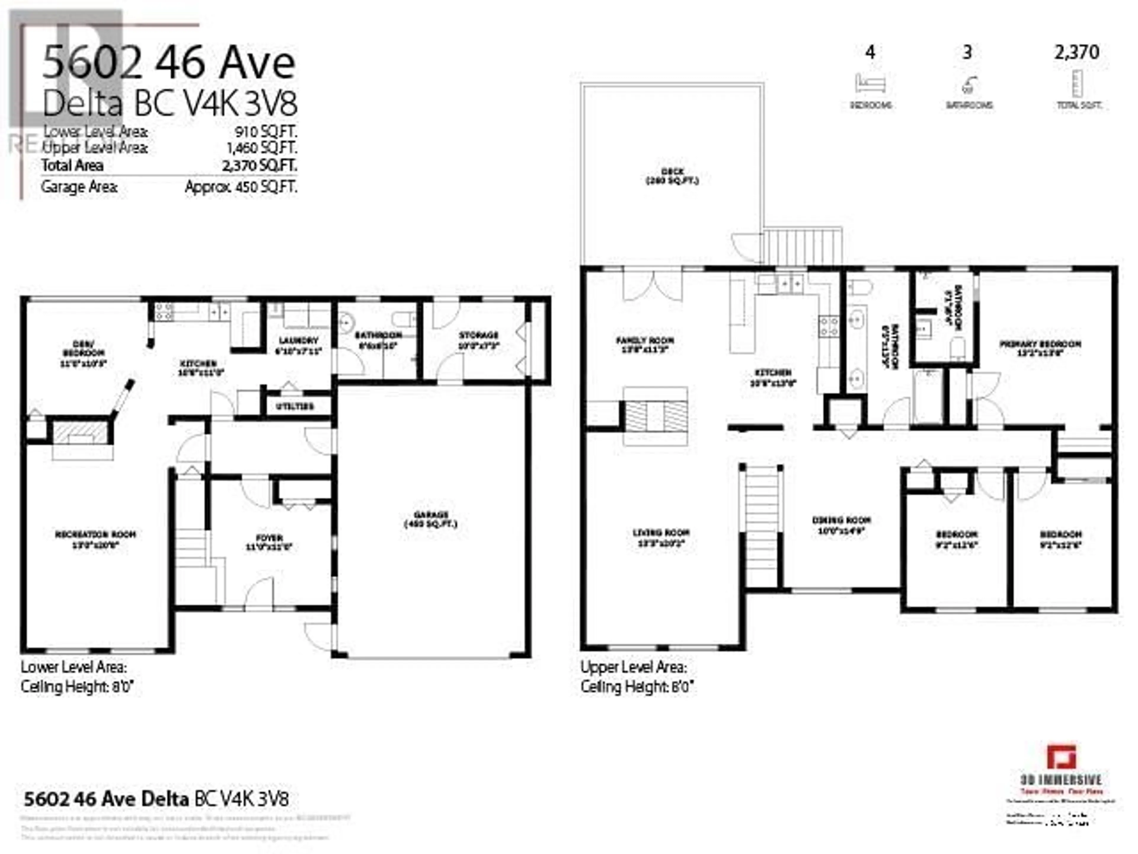 Floor plan for 5602 46 AVENUE, Delta British Columbia V4K3V8