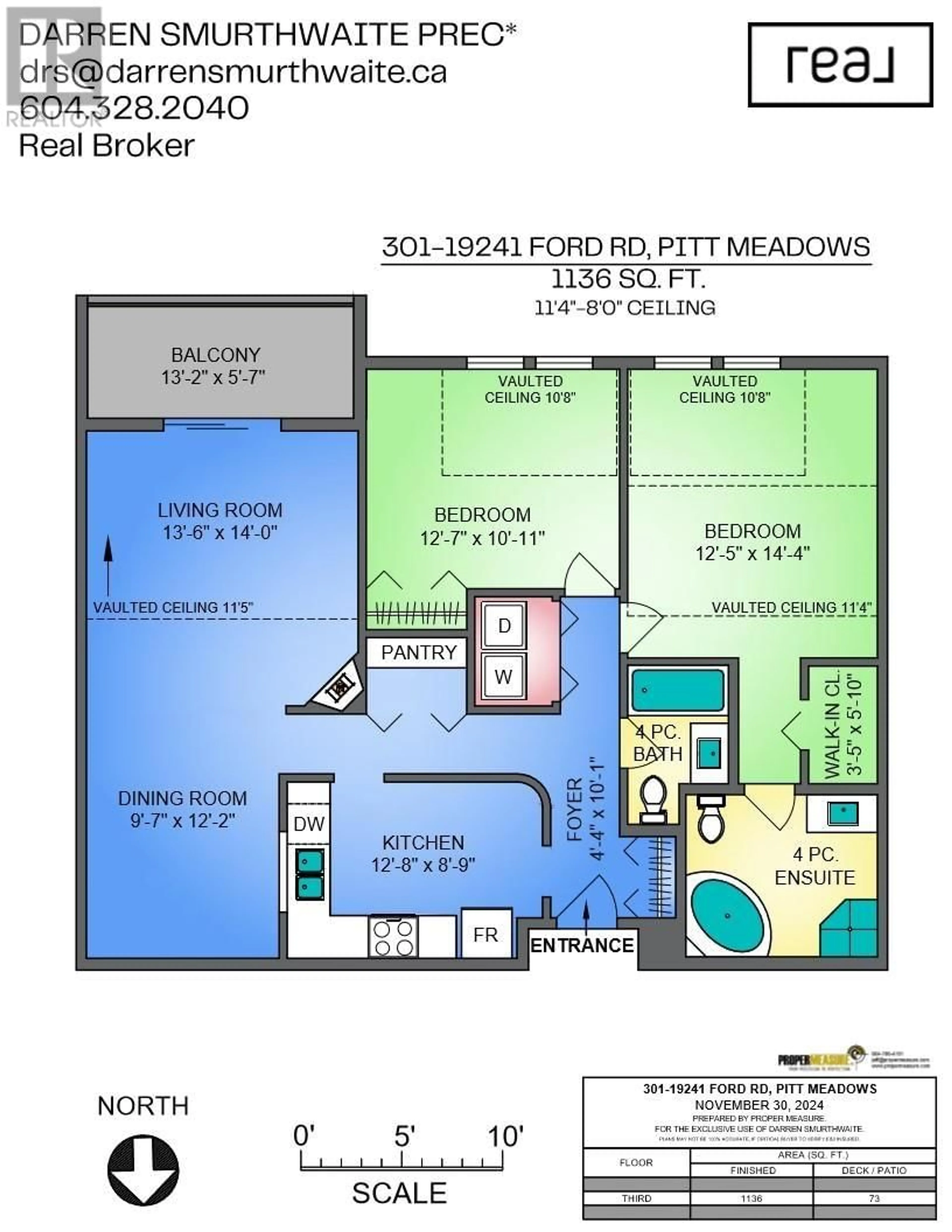 Floor plan for 301 19241 FORD ROAD, Pitt Meadows British Columbia V3Y2N4