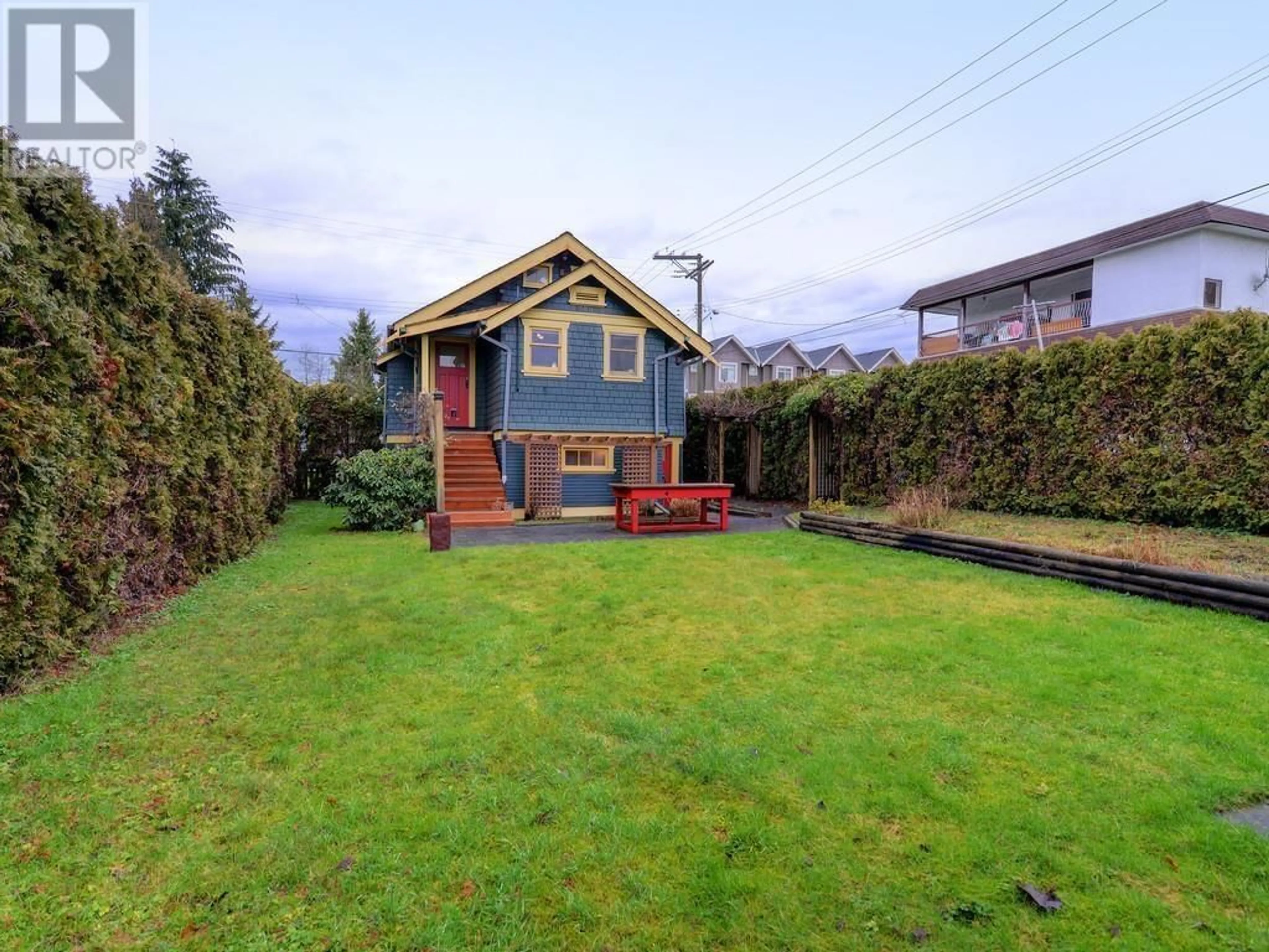 Frontside or backside of a home, the fenced backyard for 2336 RINDALL AVENUE, Port Coquitlam British Columbia V3C1V2