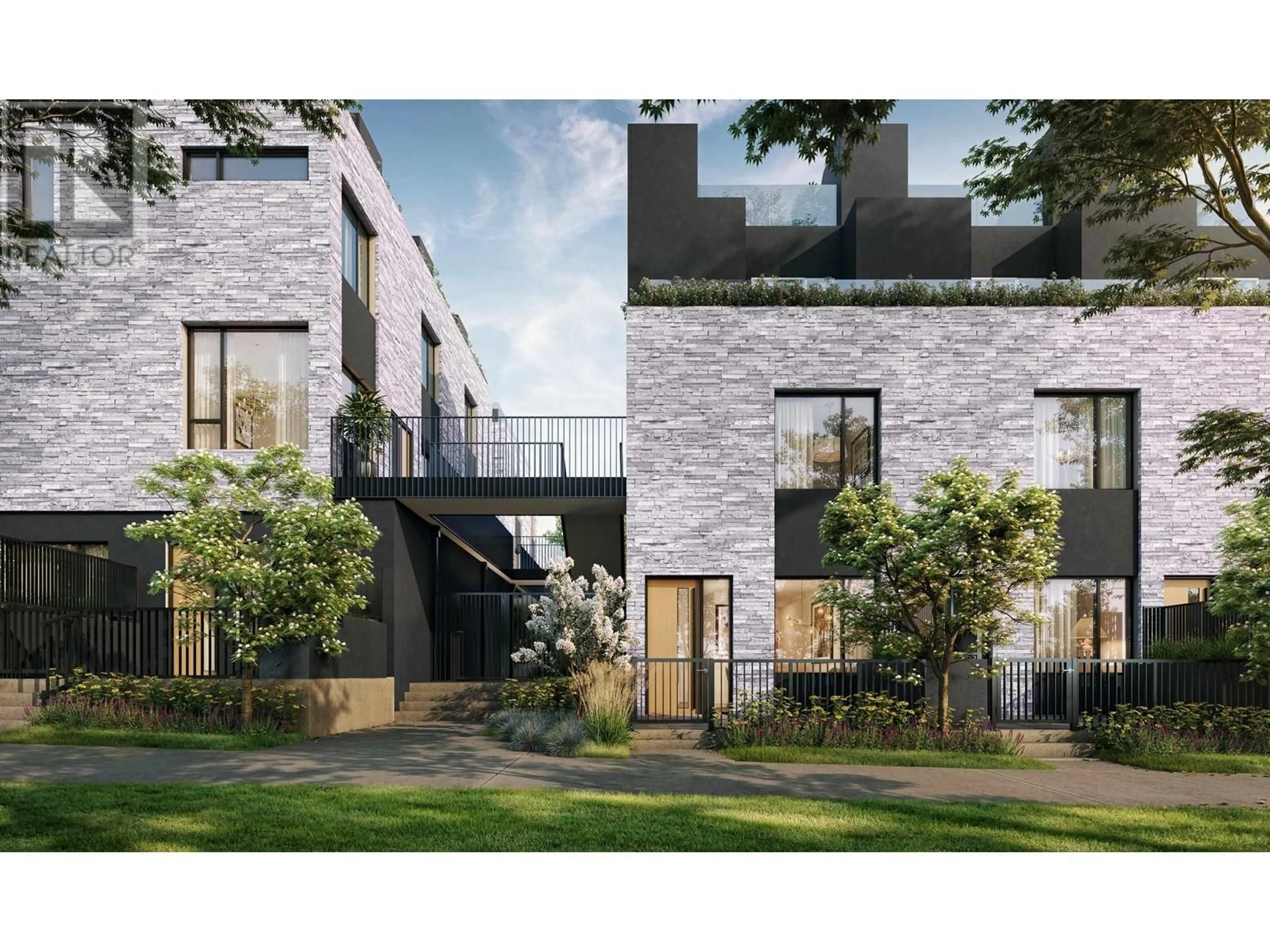 Home with brick exterior material, street for 101 - 6922 ASH STREET, Vancouver British Columbia V6P3K4