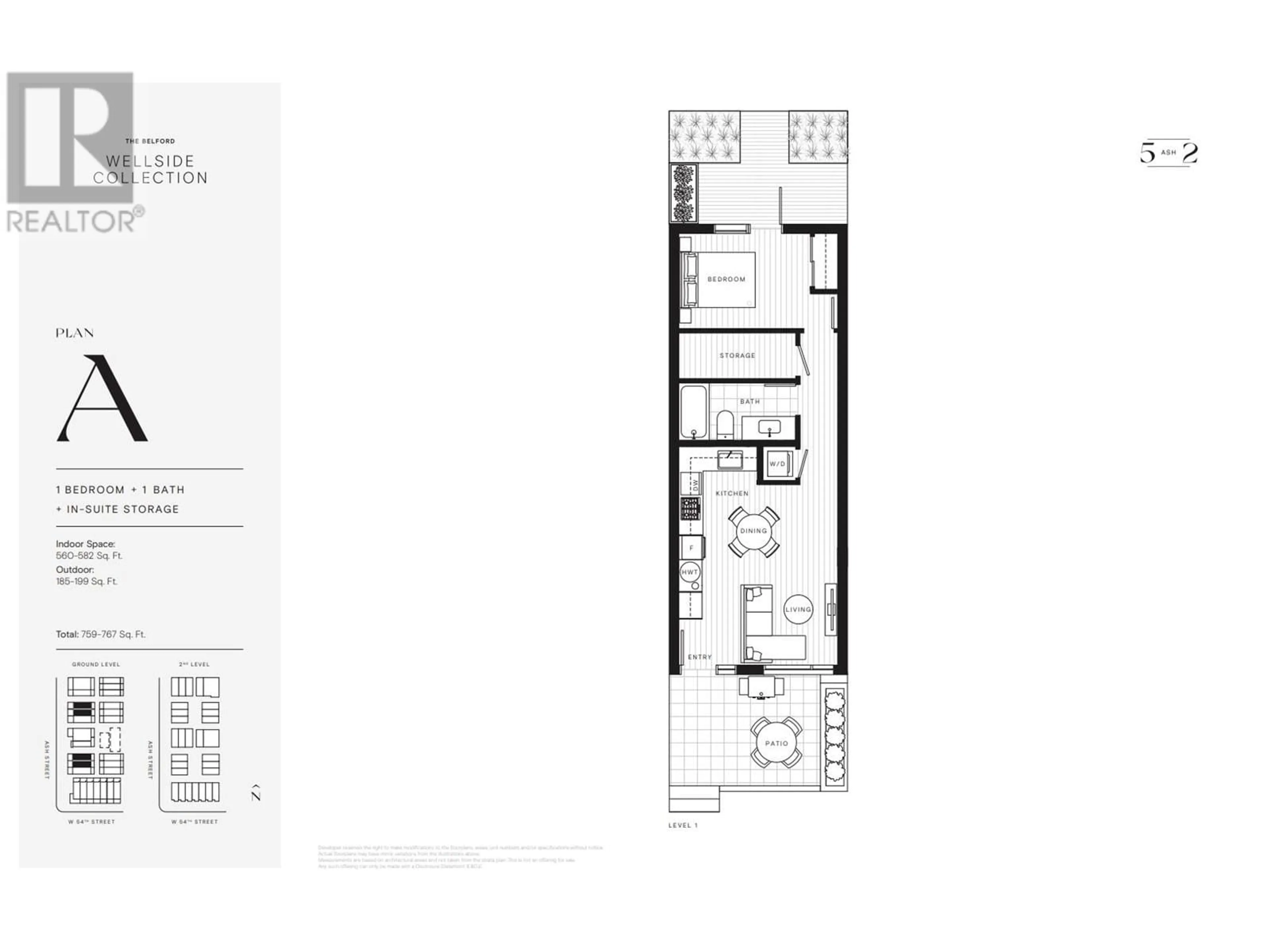 Floor plan for 101 - 6922 ASH STREET, Vancouver British Columbia V6P3K4