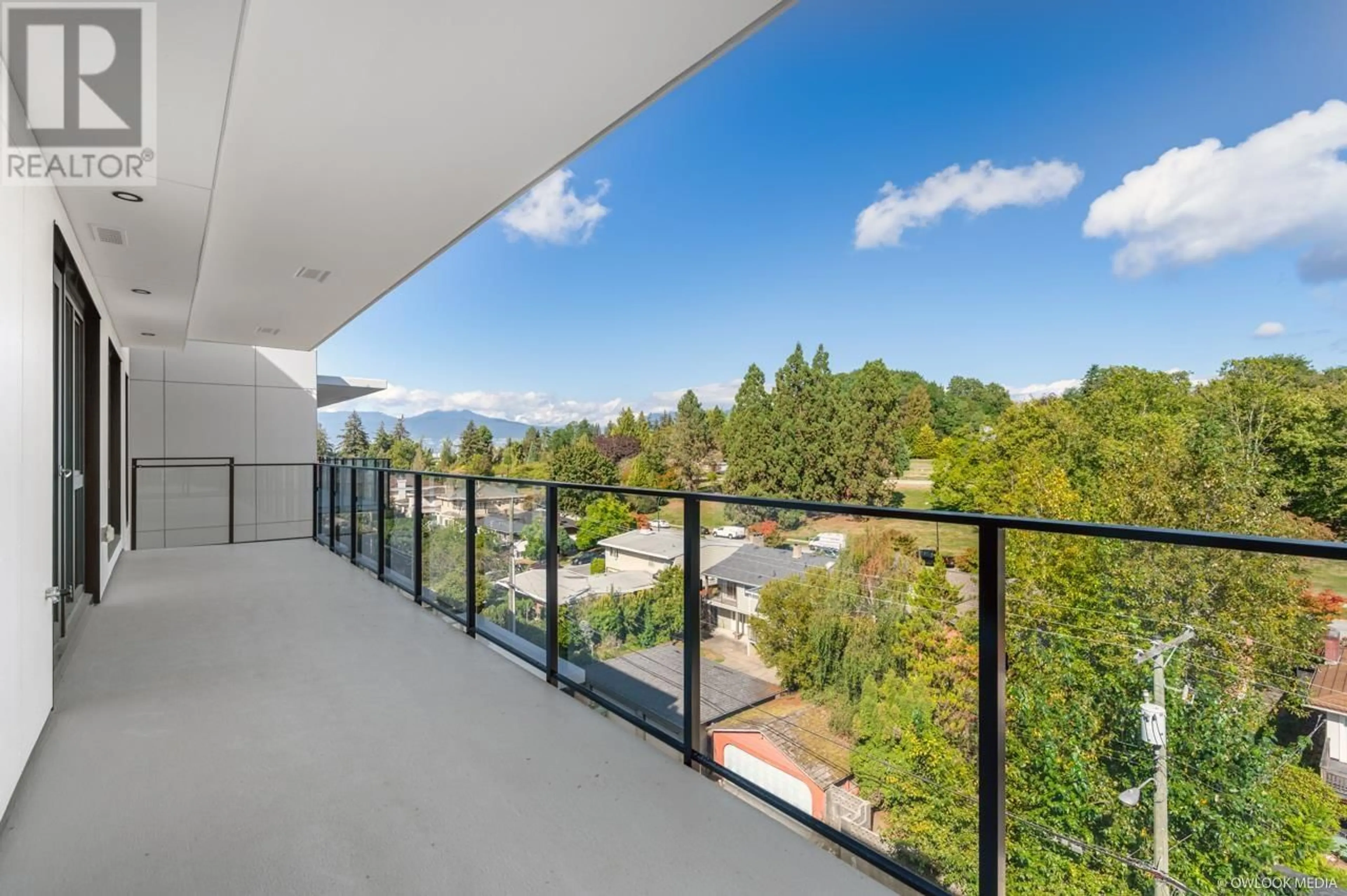 Balcony in the apartment, the view of mountain for 601 5168 CAMBIE STREET, Vancouver British Columbia V5Z0K7