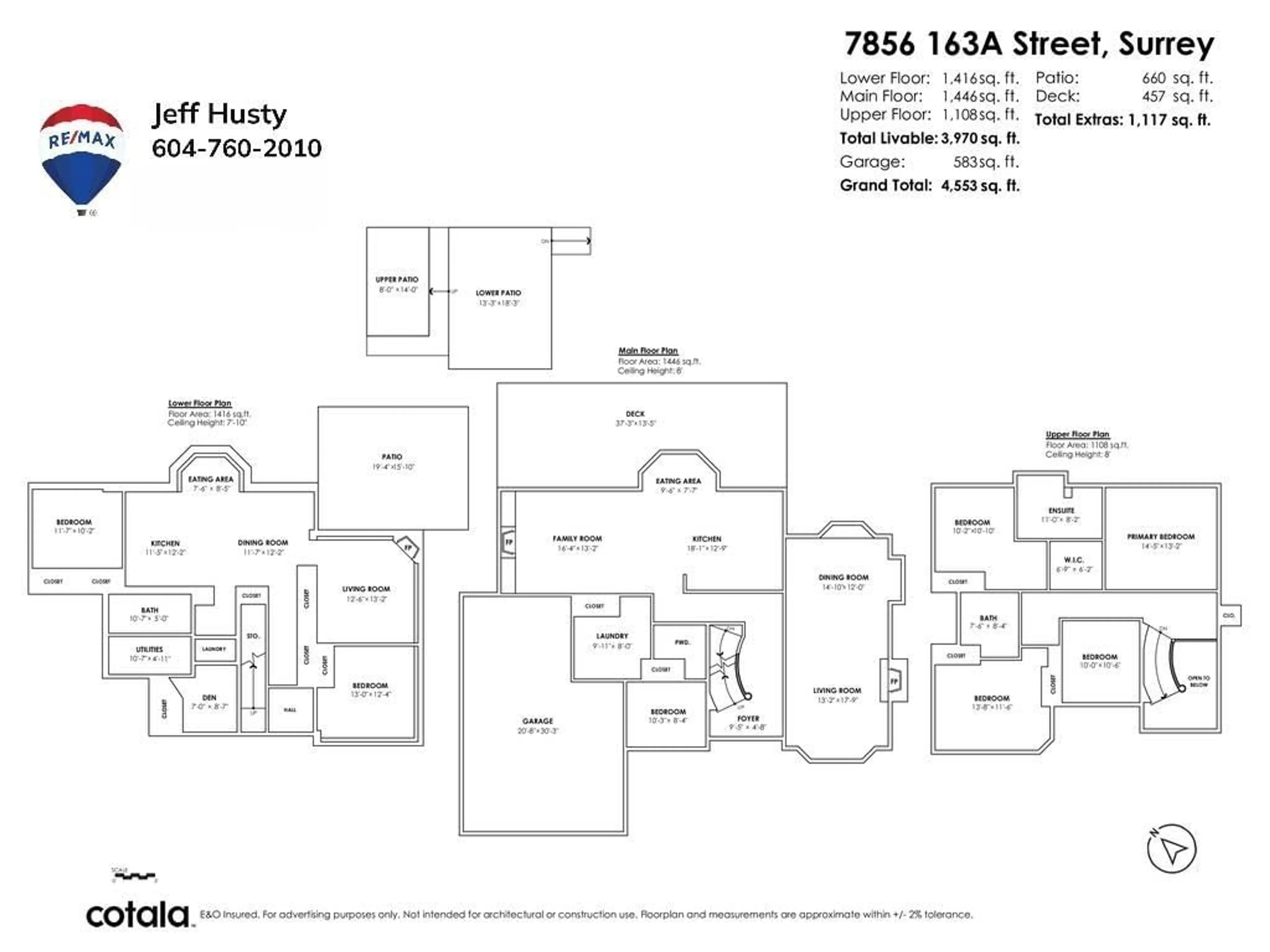 Floor plan for 7856 163A STREET, Surrey British Columbia V4N0K6