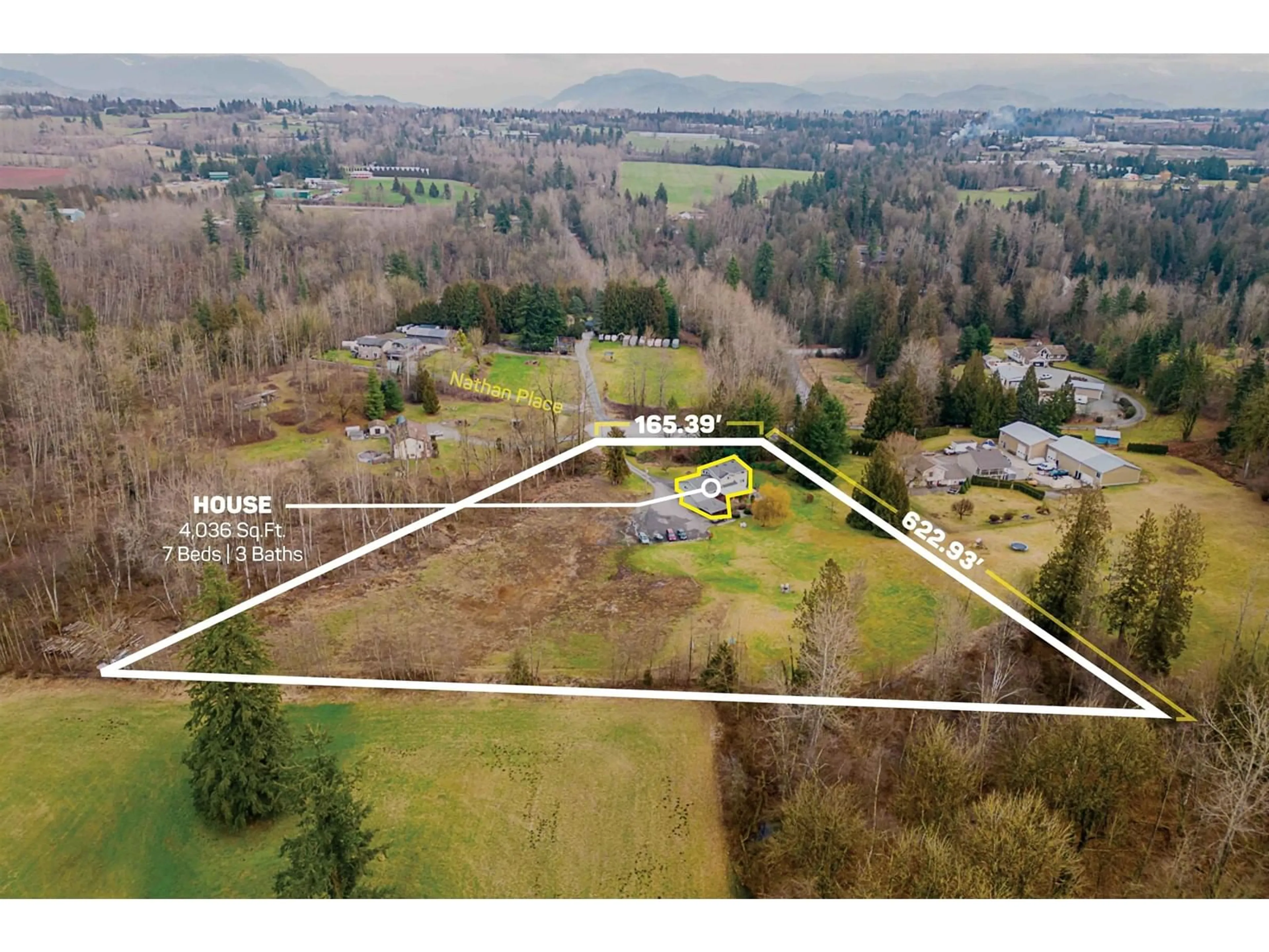 Frontside or backside of a home, the fenced backyard for 6165 NATHAN PLACE, Abbotsford British Columbia V4X2G4