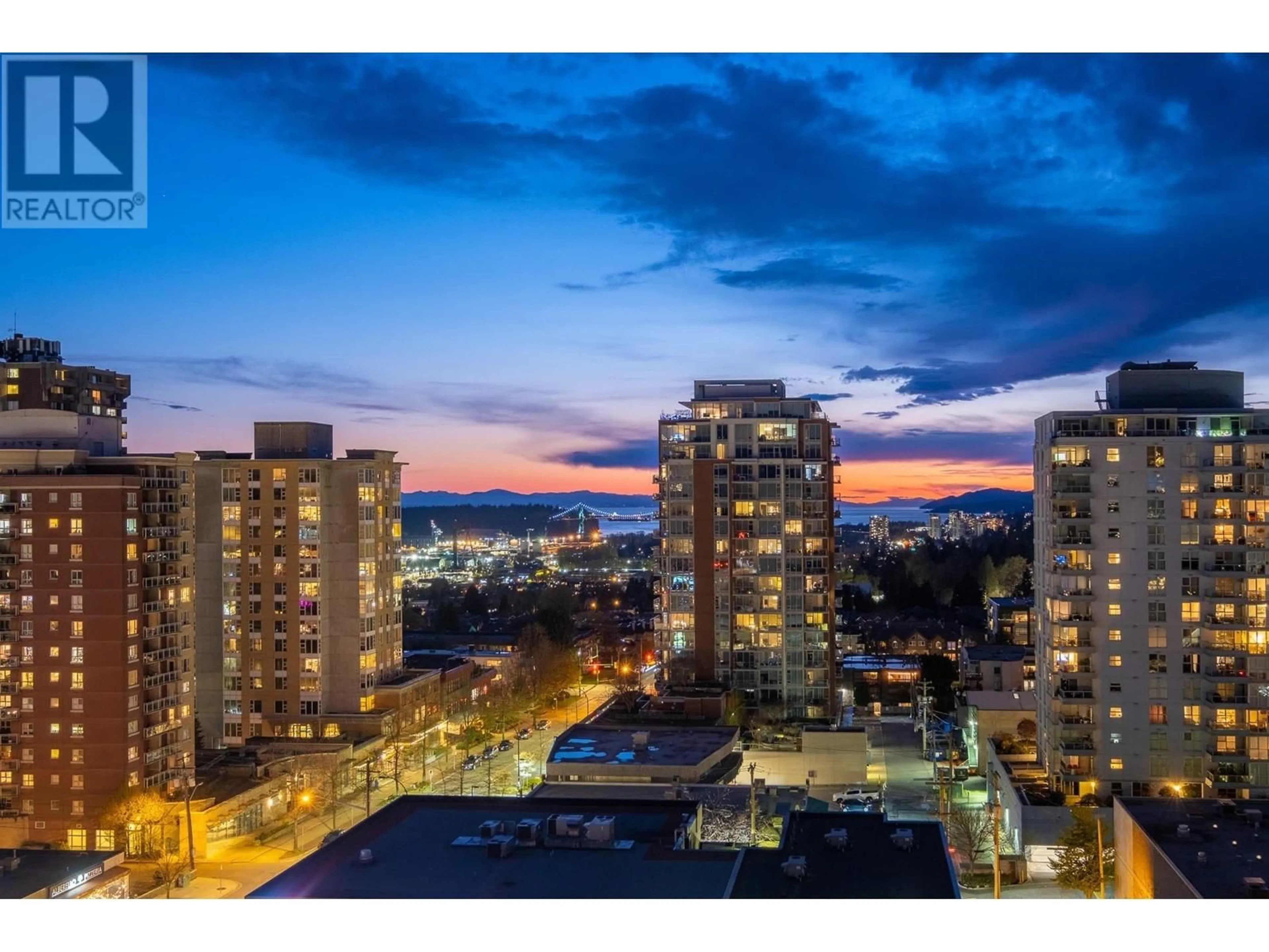 A pic from exterior of the house or condo, the view of city buildings for 1005 1515 EASTERN AVENUE, North Vancouver British Columbia V7L4R2