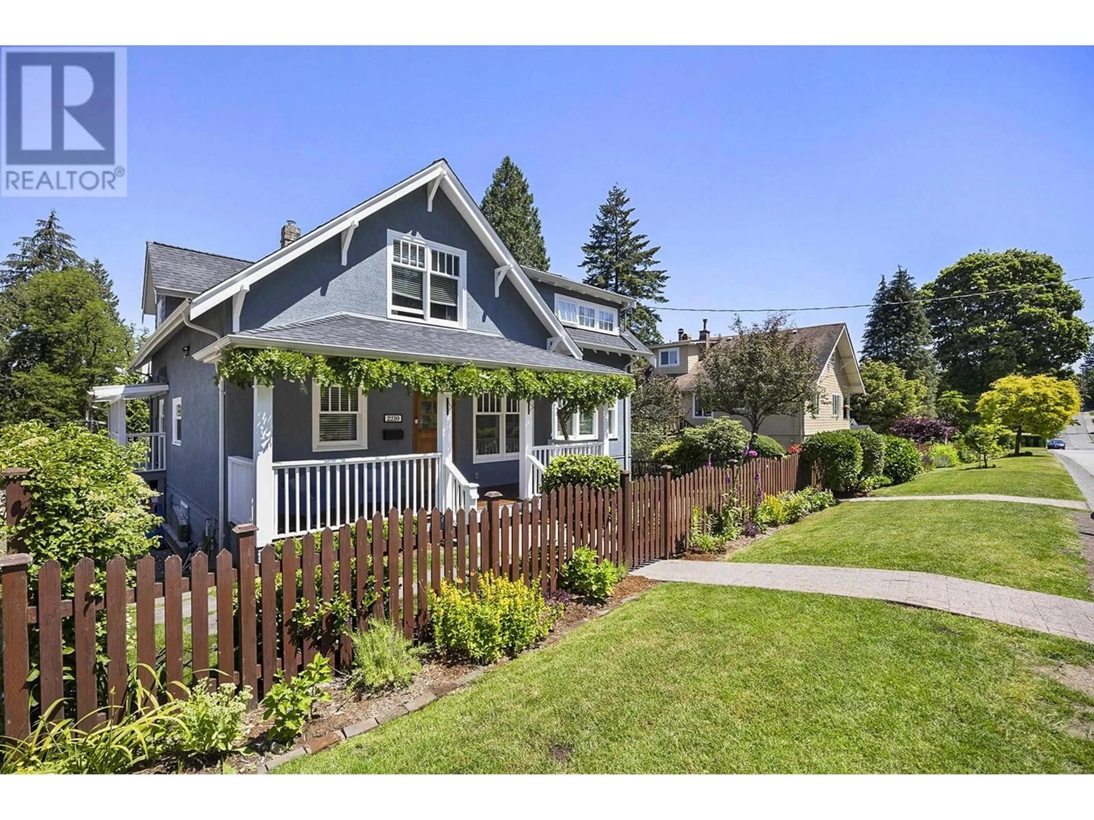 Frontside or backside of a home, the fenced backyard for 2210 ST. GEORGE STREET, Port Moody British Columbia V3H2G2