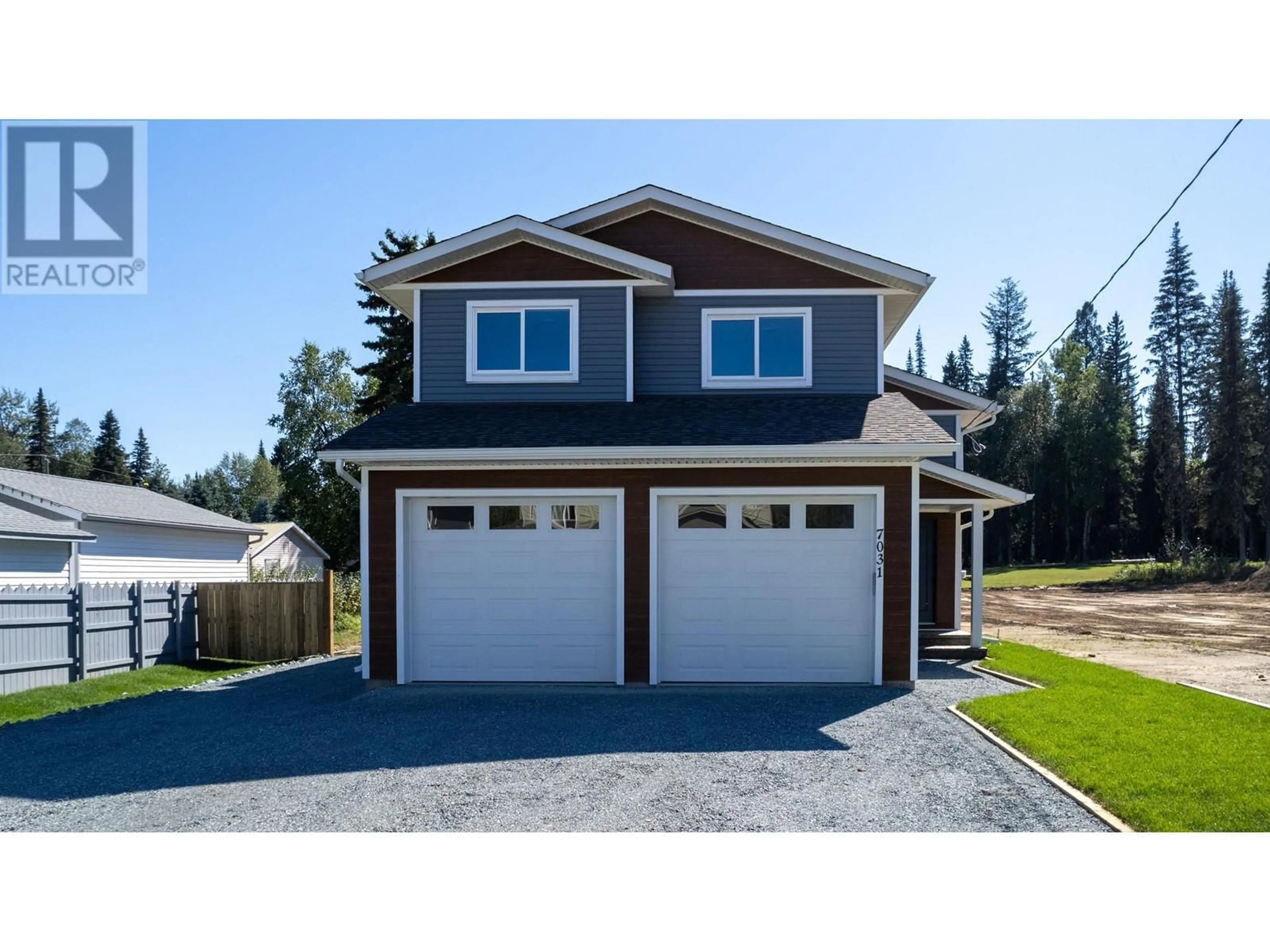 Home with vinyl exterior material for 7031 HILLU ROAD, Prince George British Columbia V2K0B4