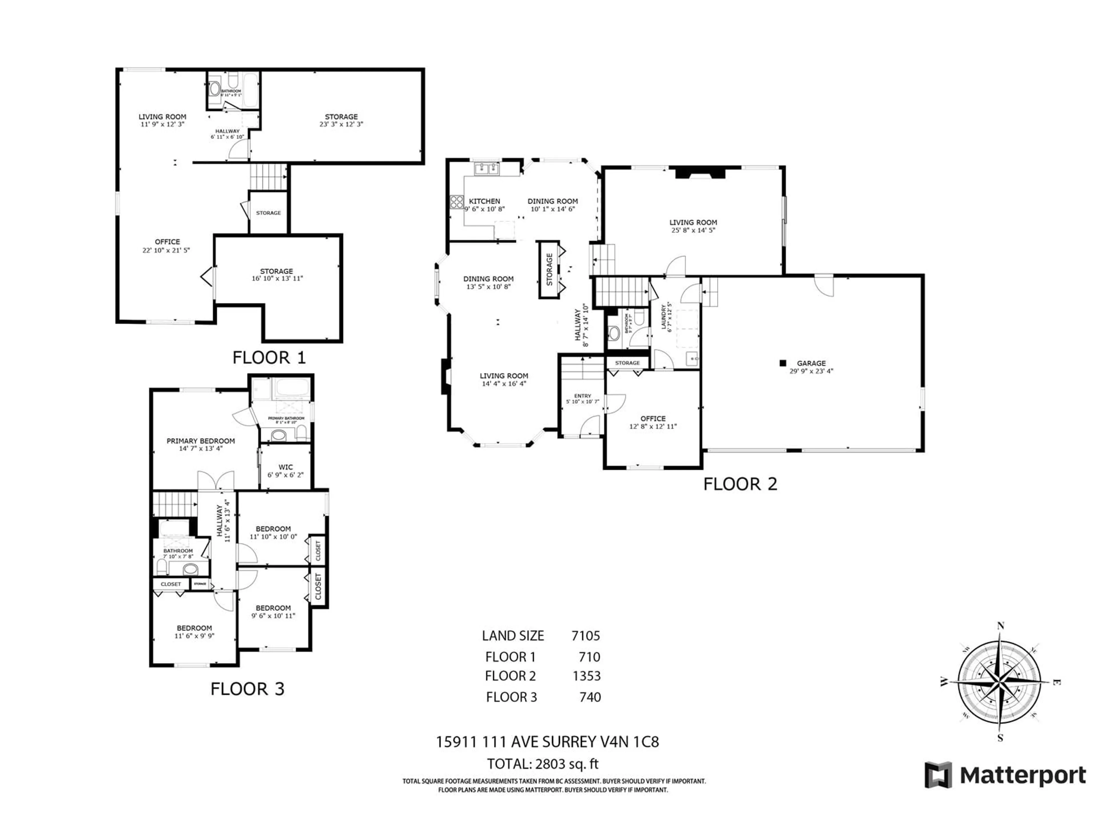 Floor plan for 15911 111 AVENUE, Surrey British Columbia V4N1C8