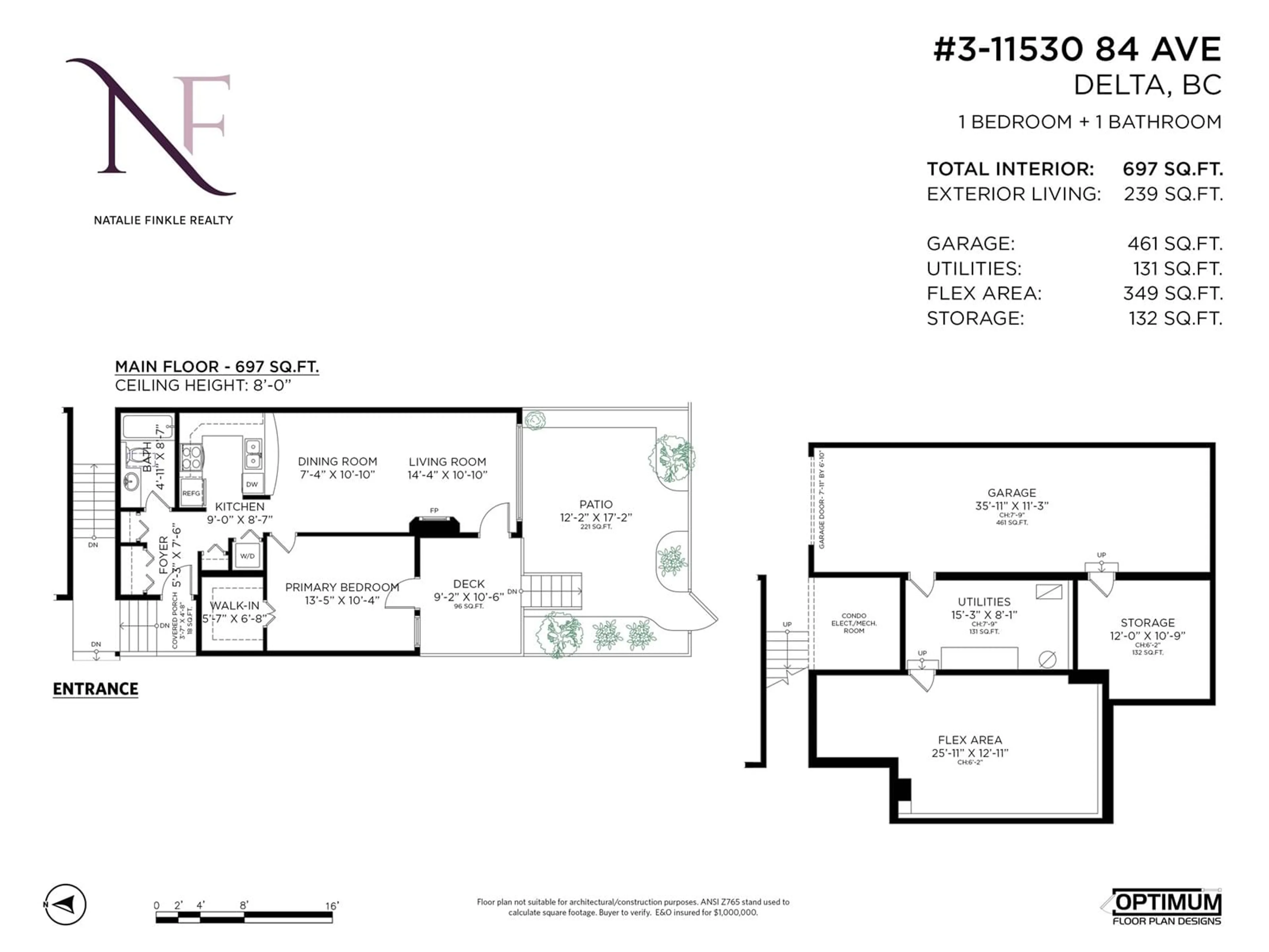 Floor plan for 3 11530 84 AVENUE, Delta British Columbia V4C2M1