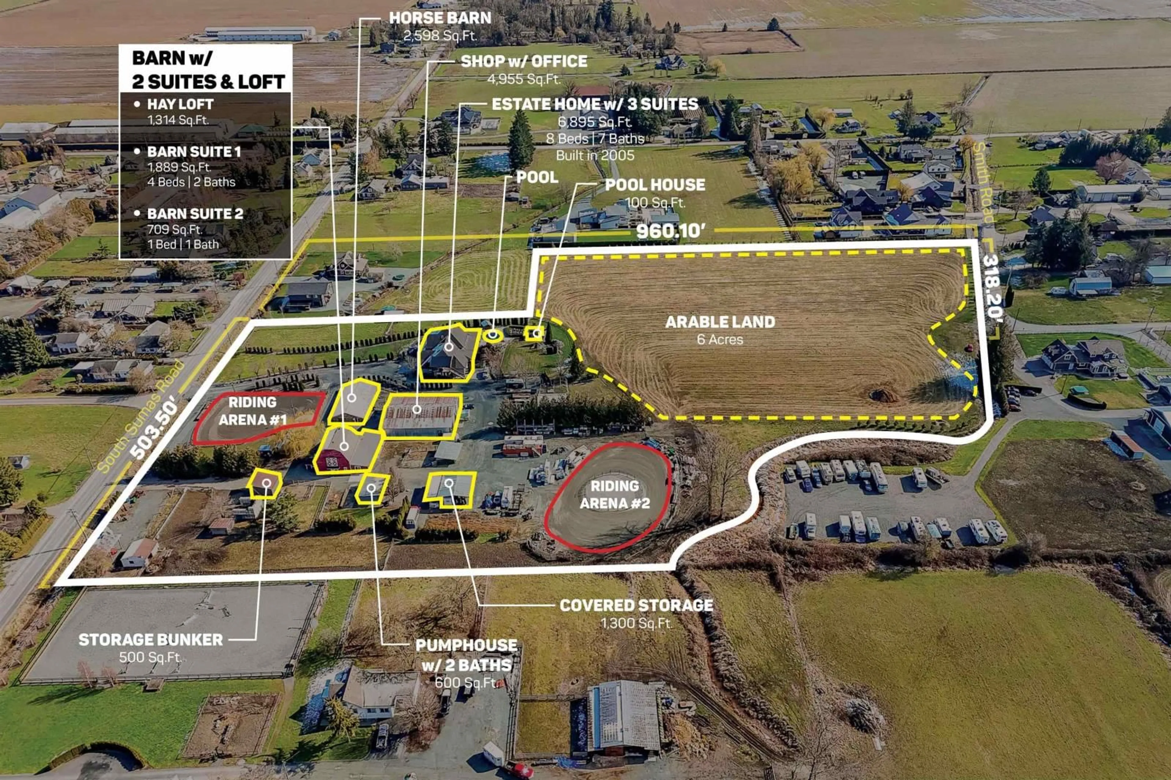 Picture of a map for 43026 SOUTH SUMAS ROAD|Greendale, Chilliwack British Columbia V2R4L7