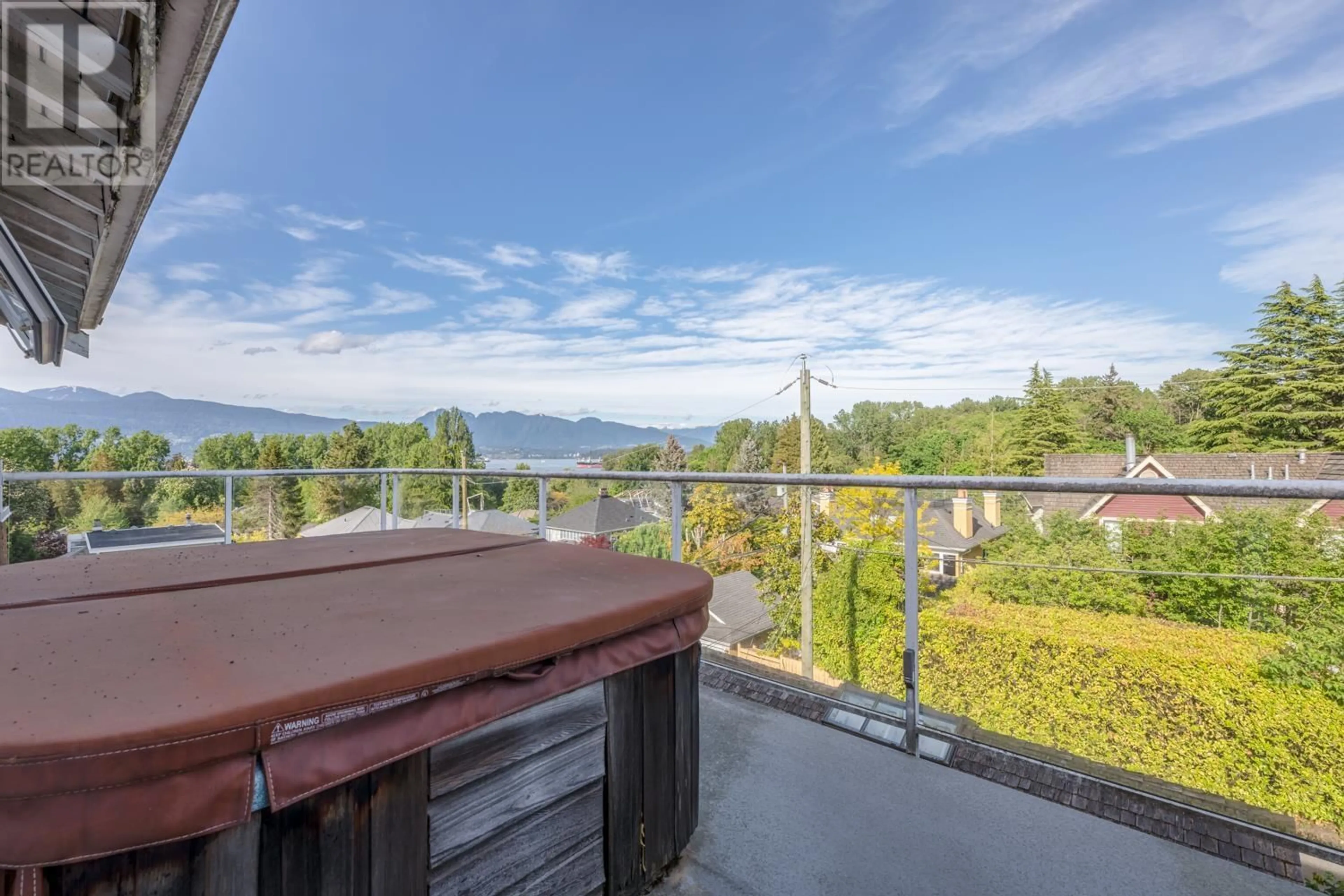 Balcony in the apartment, the view of mountain for 4389 LOCARNO CRESCENT, Vancouver British Columbia V6R1G2