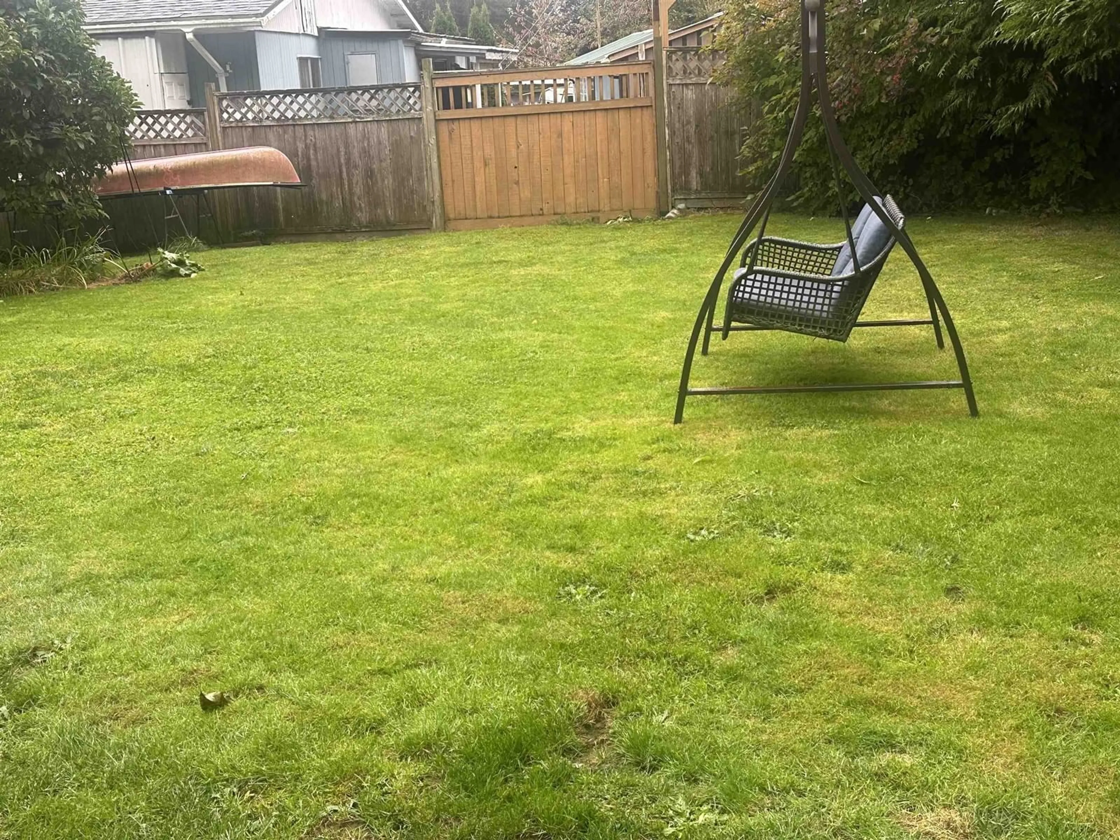 Patio, the fenced backyard for 2215 CRYSTAL COURT, Abbotsford British Columbia V2T6A7