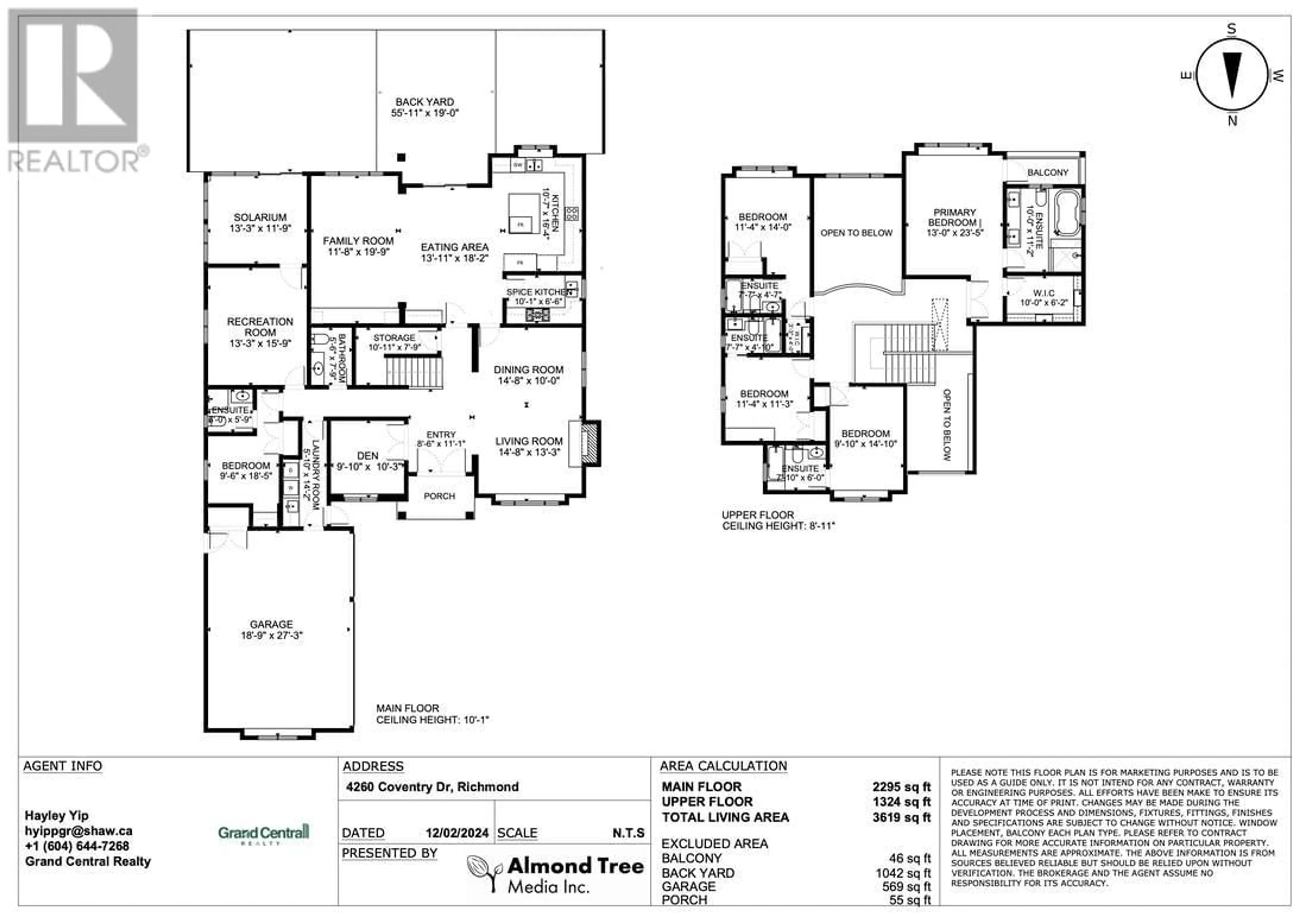 Floor plan for 4260 COVENTRY DRIVE, Richmond British Columbia V7C4R2