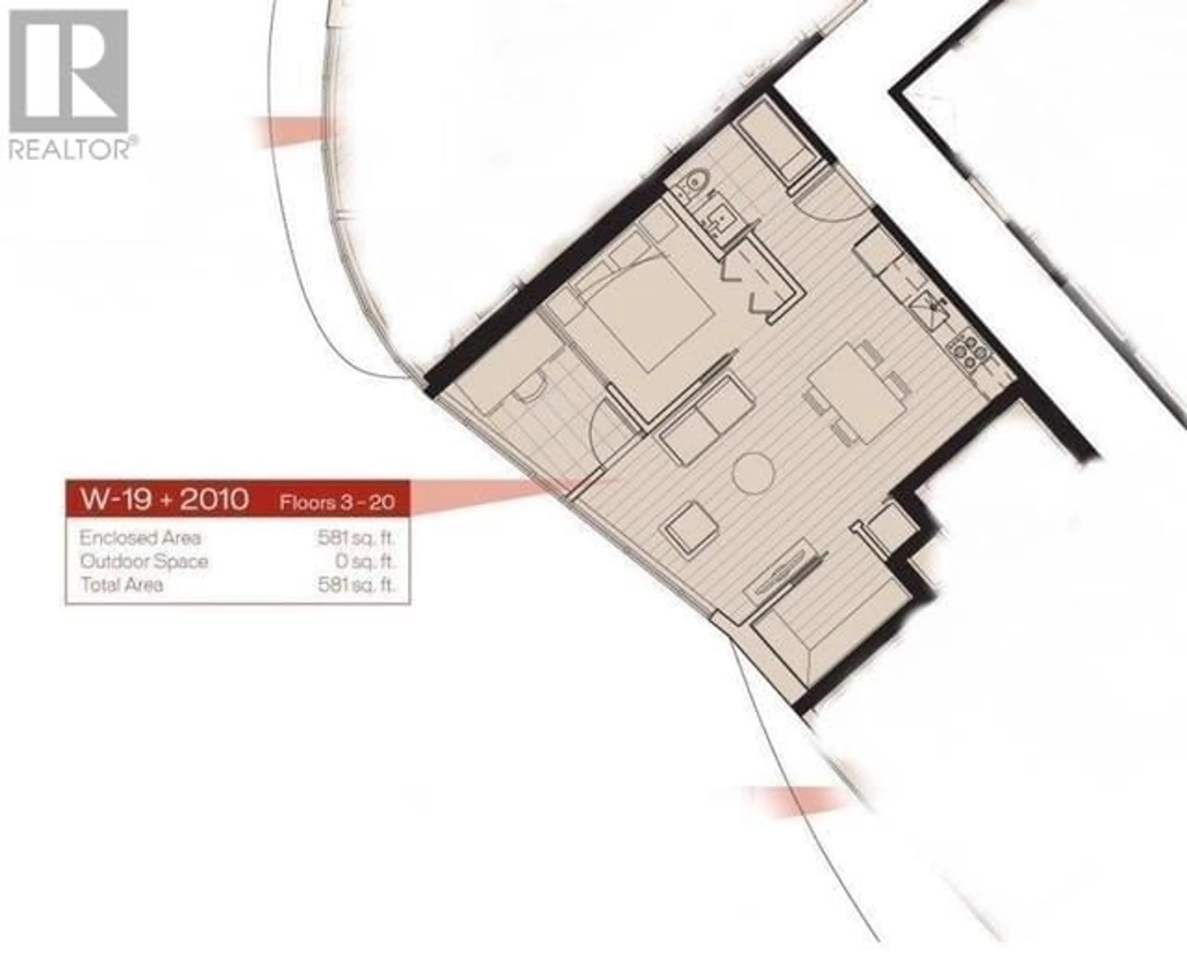 Floor plan for 1619 68 SMITHE STREET, Vancouver British Columbia V6B0P4