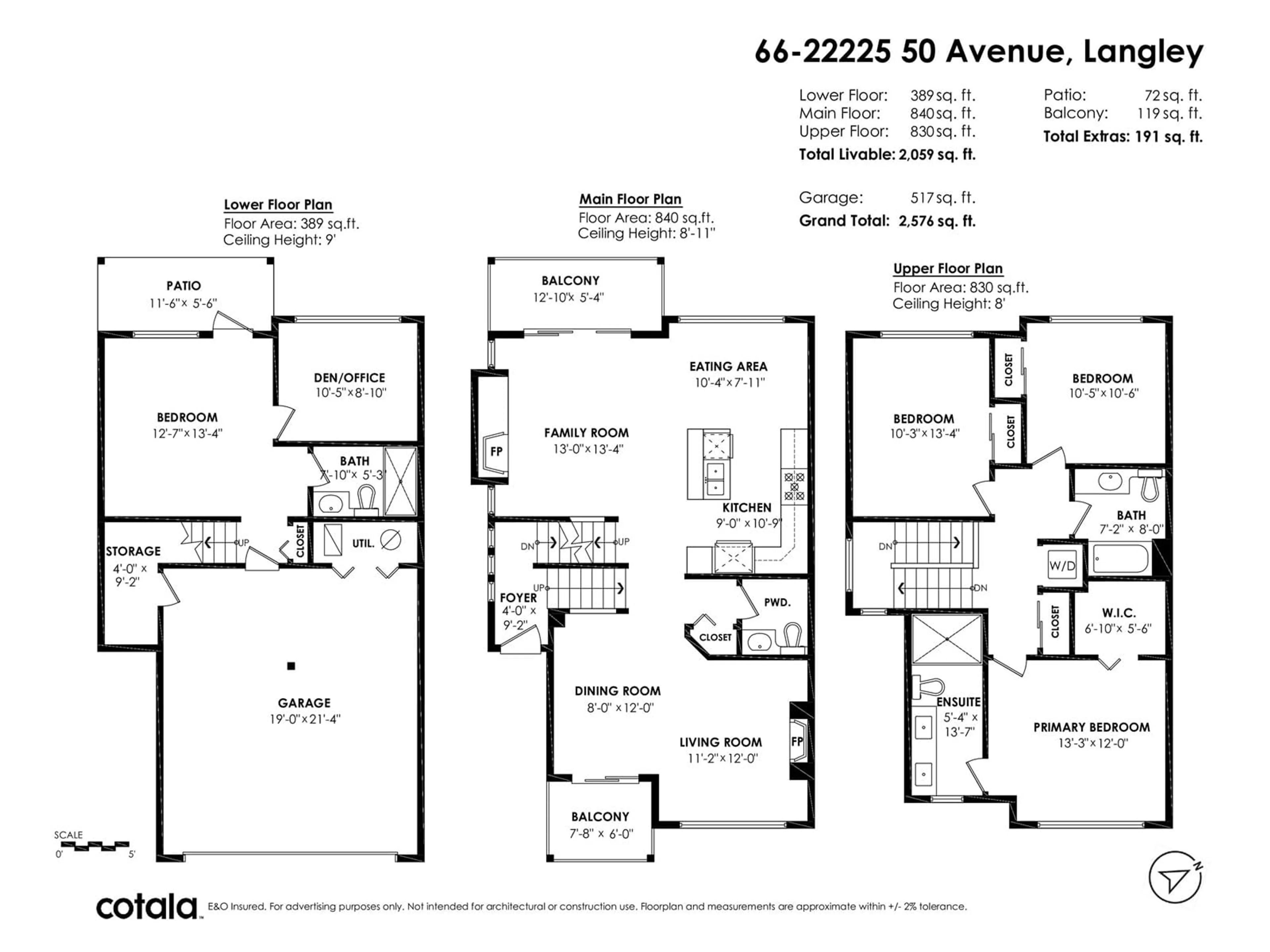 Floor plan for 66 22225 50 AVENUE, Langley British Columbia V2Y0G7