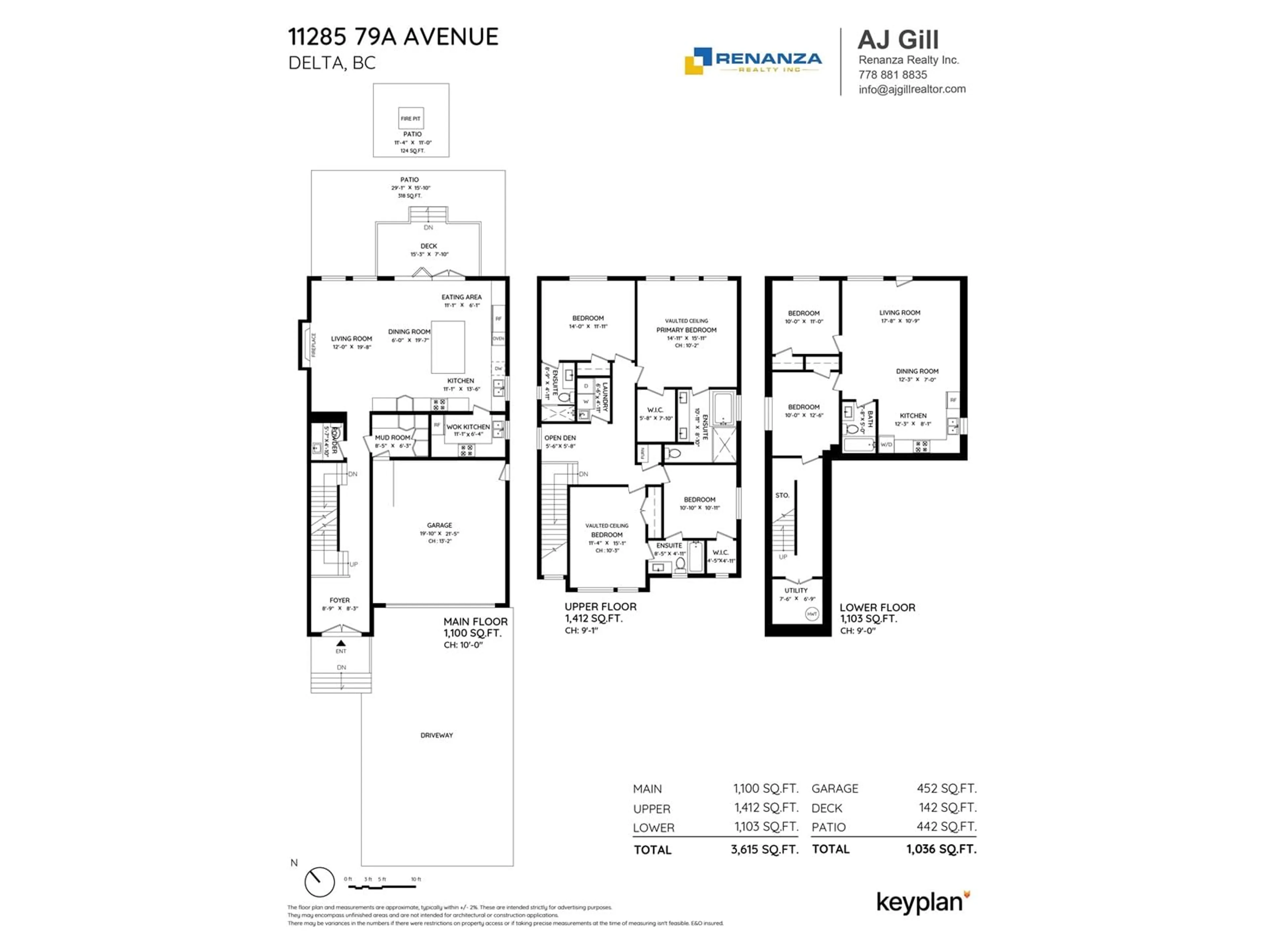 Floor plan for 11285 79A AVENUE, Delta British Columbia V4C1T9