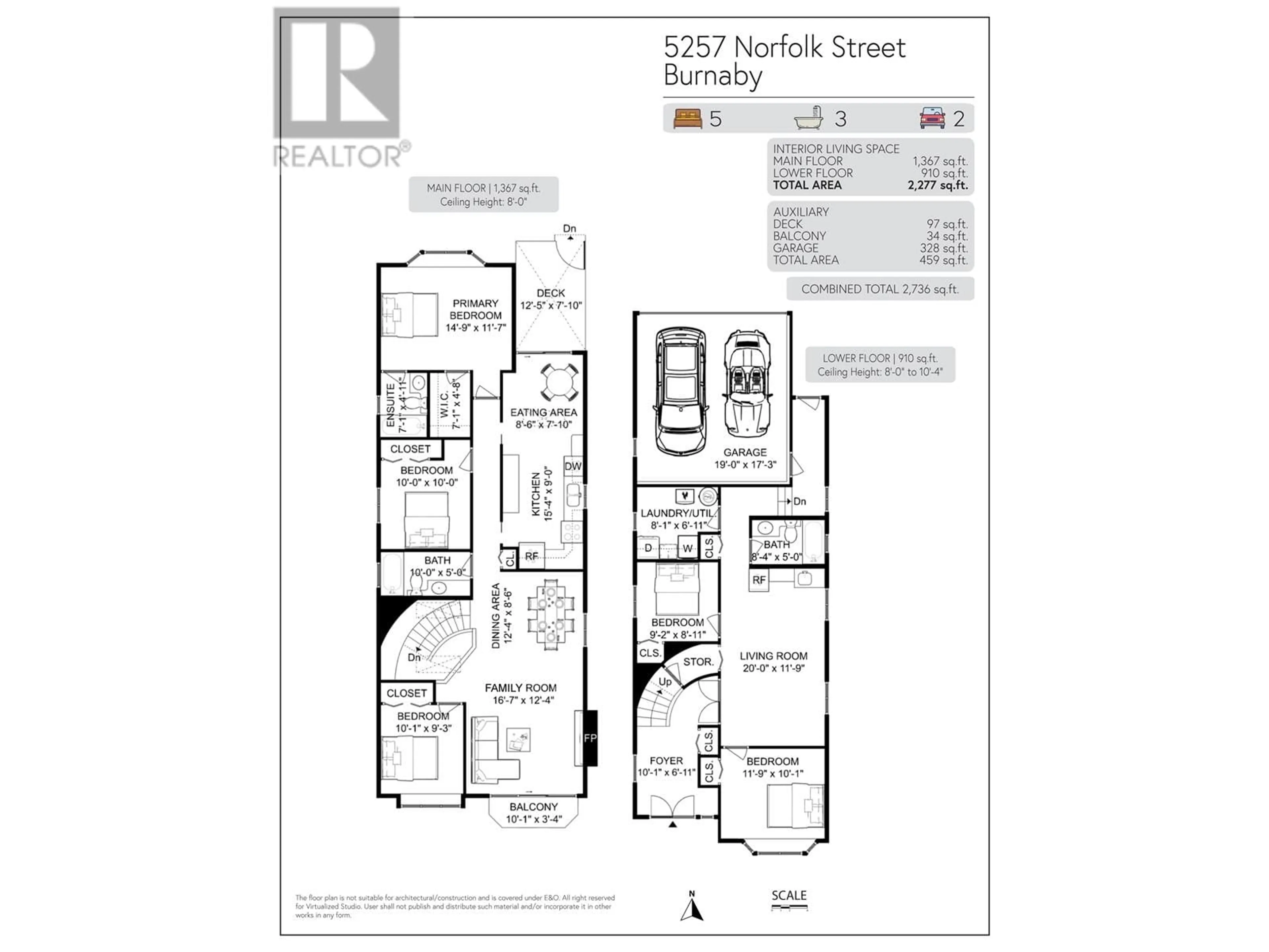 Floor plan for 5257 NORFOLK STREET, Burnaby British Columbia V5G1G3