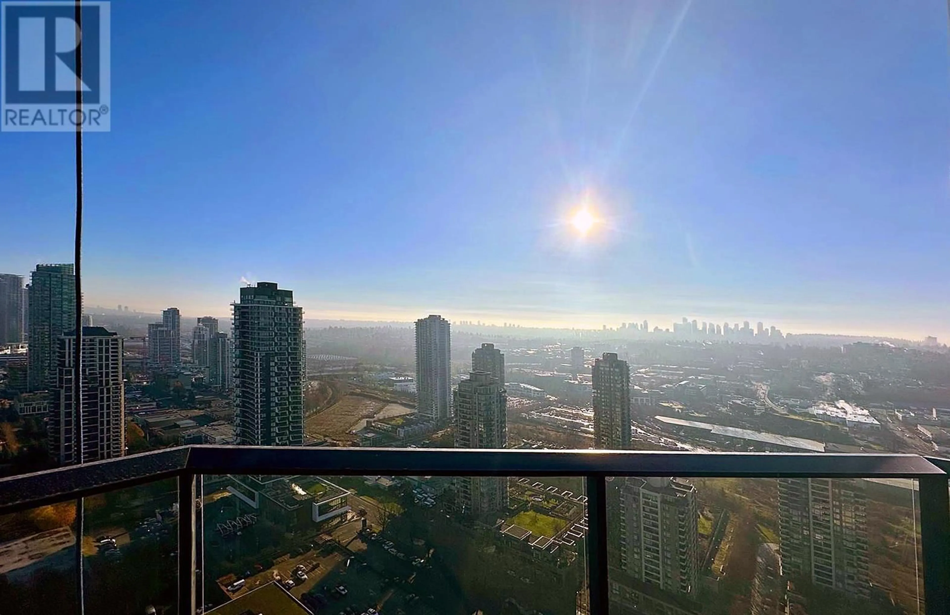 Balcony in the apartment, the view of city buildings for 3610 4168 LOUGHEED HIGHWAY, Burnaby British Columbia V5C0N9