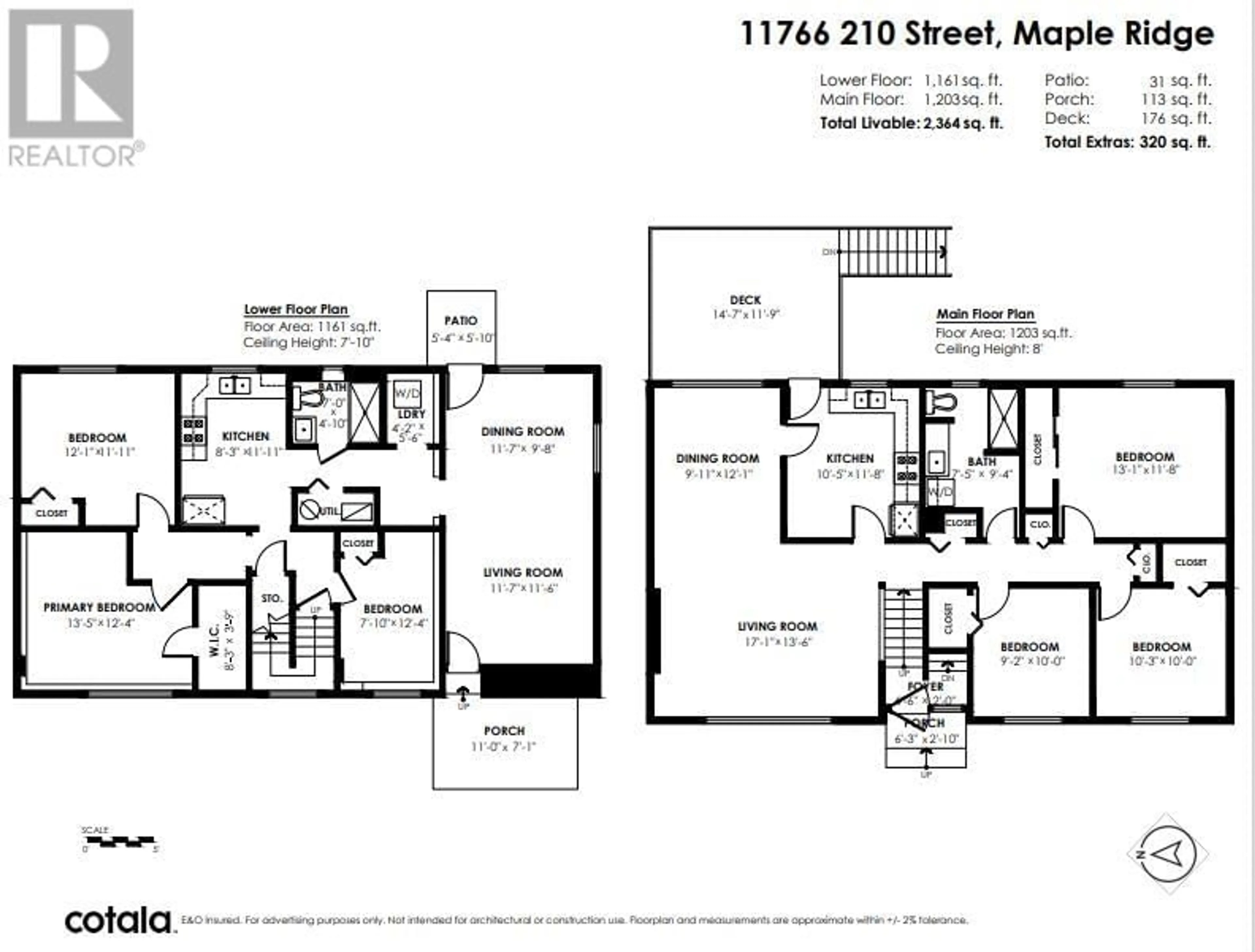 Floor plan for 11766 210 STREET, Maple Ridge British Columbia V2X4Y3