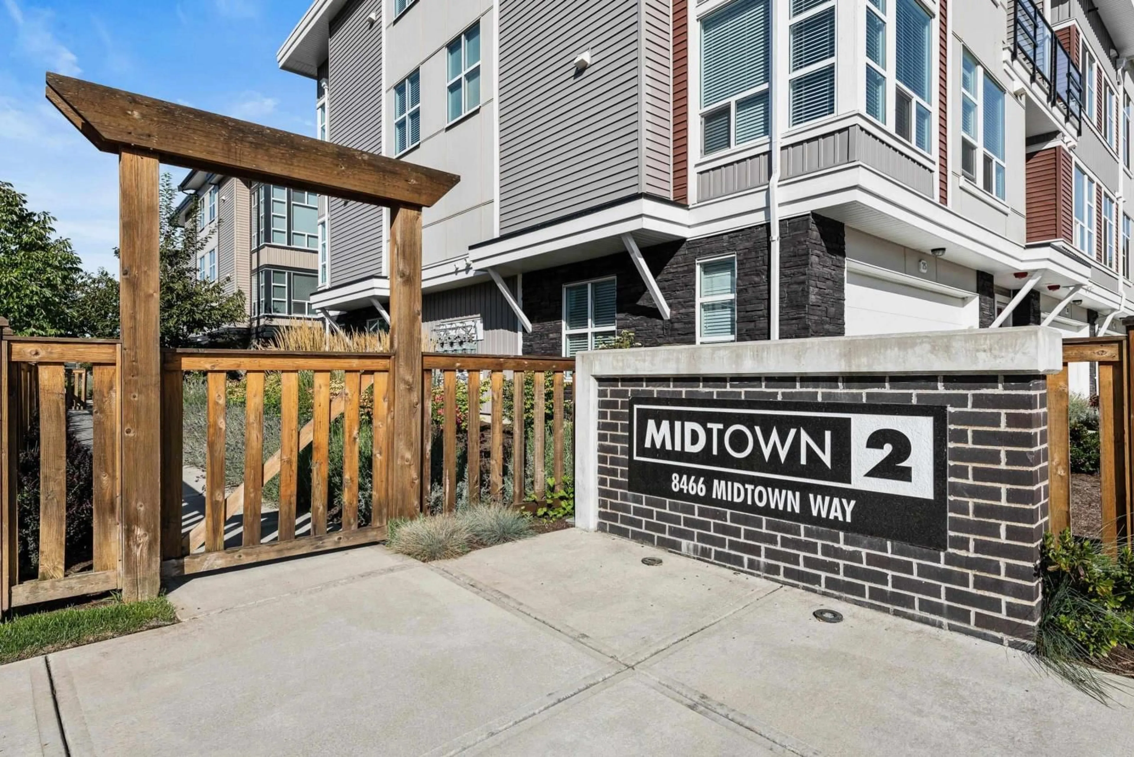 A pic from exterior of the house or condo, the street view for 8 8466 MIDTOWN WAY, Chilliwack British Columbia V2P2N1