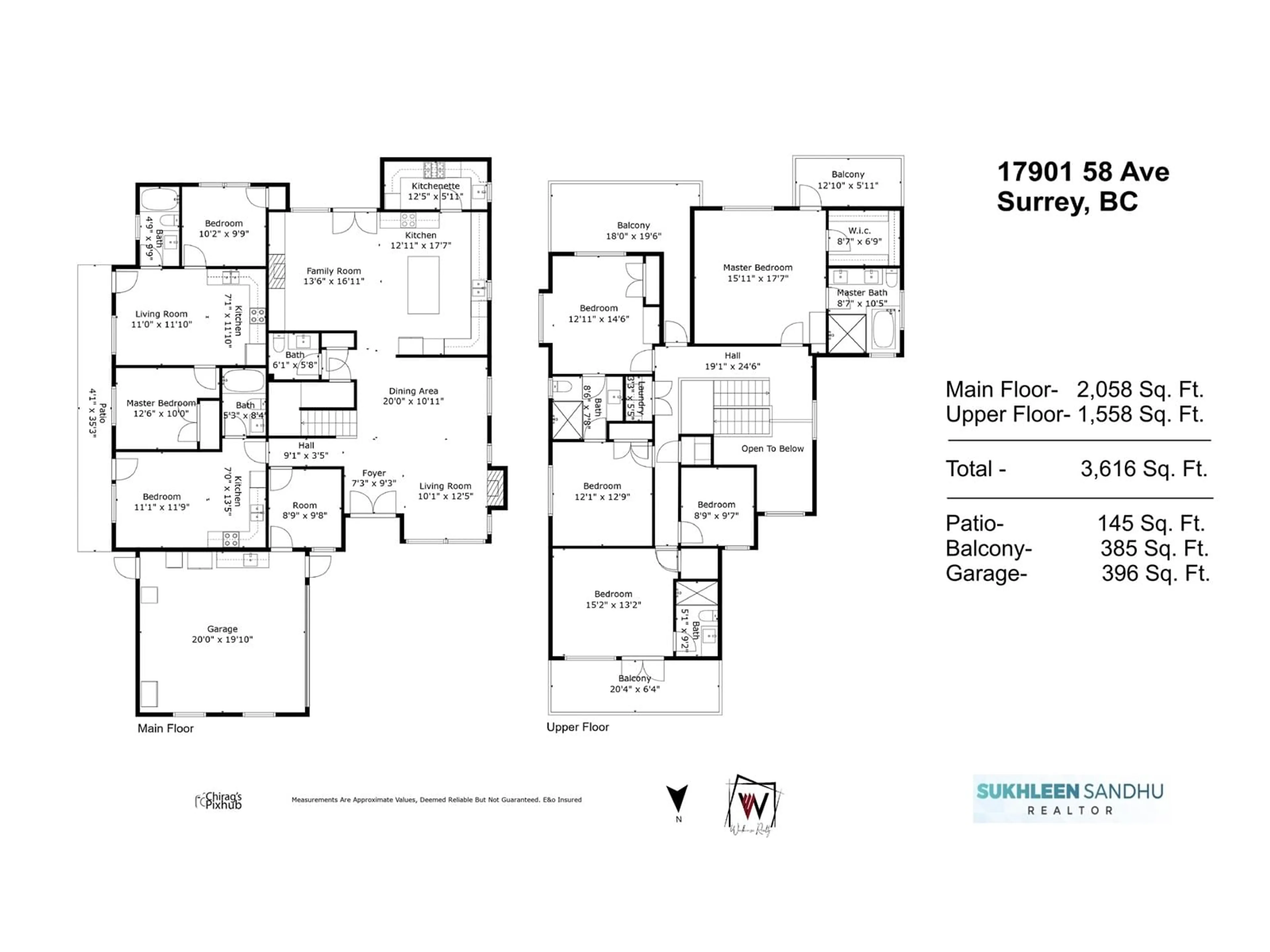 Floor plan for 17901 58 AVENUE, Surrey British Columbia V3S1L8