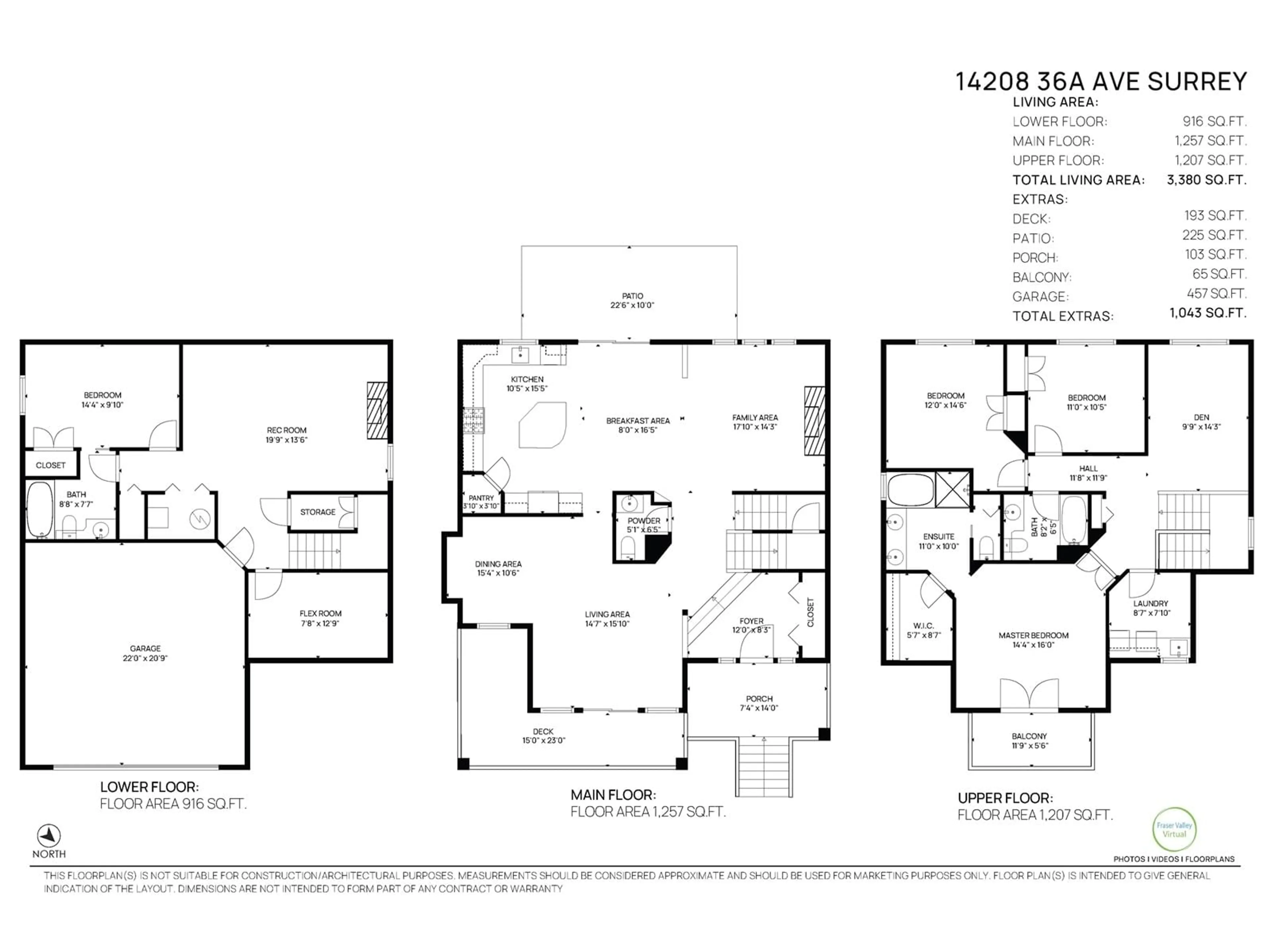 Floor plan for 14208 36A AVENUE, Surrey British Columbia V4P0C2