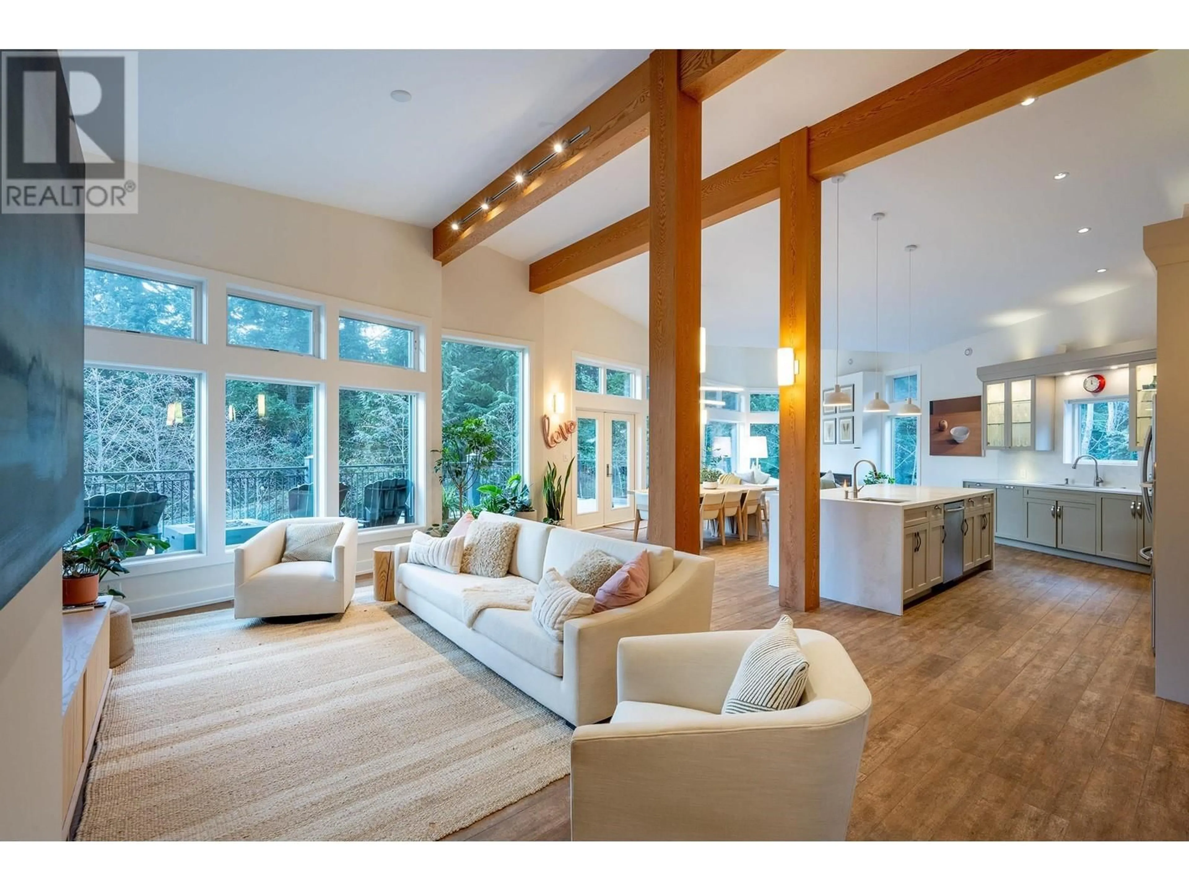 Living room, wood floors for 1545 TYNEBRIDGE COURT, Whistler British Columbia V8E0A3