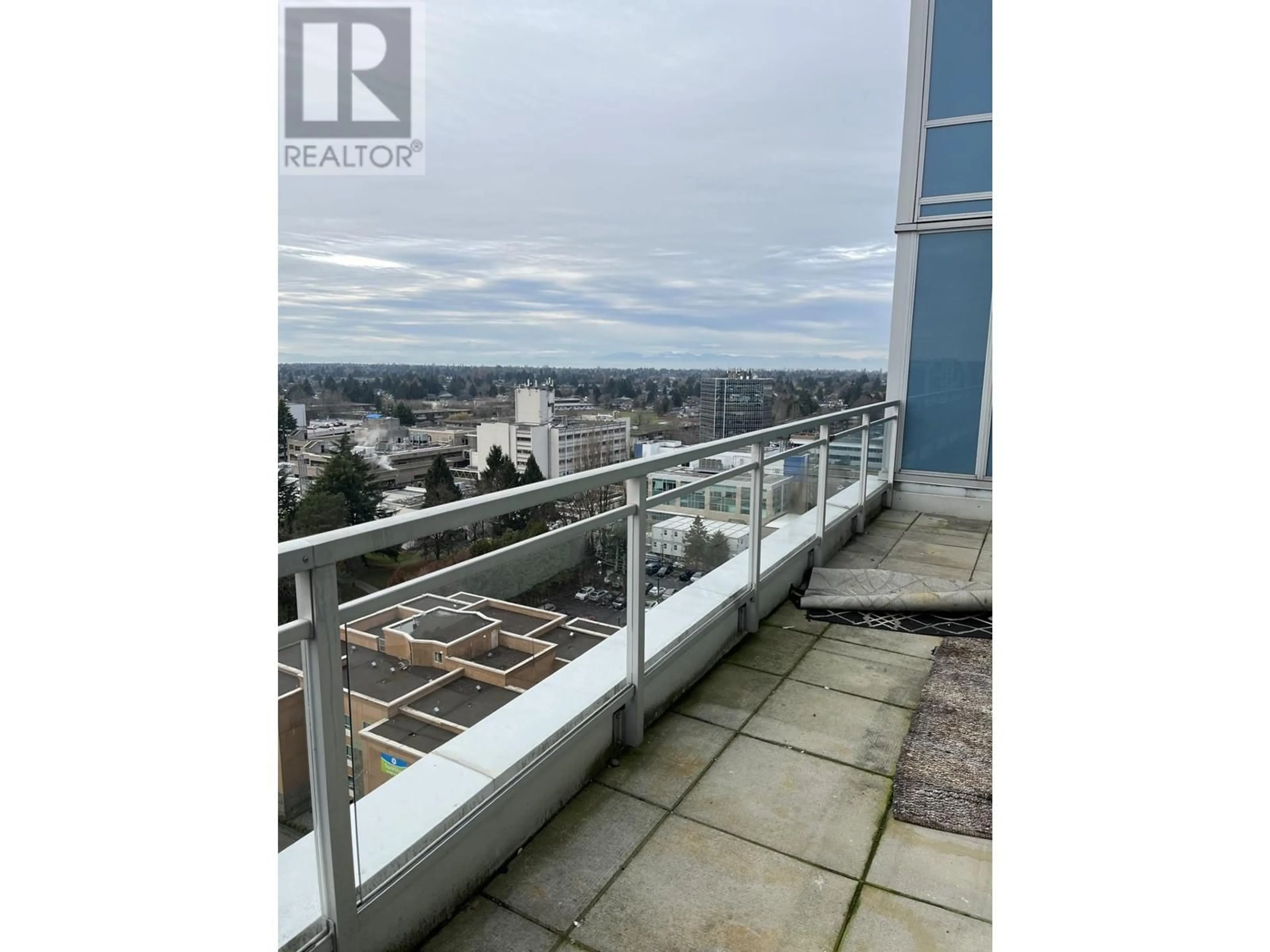 Balcony in the apartment, the street view for 1806 7371 WESTMINSTER HIGHWAY, Richmond British Columbia V6X0B4