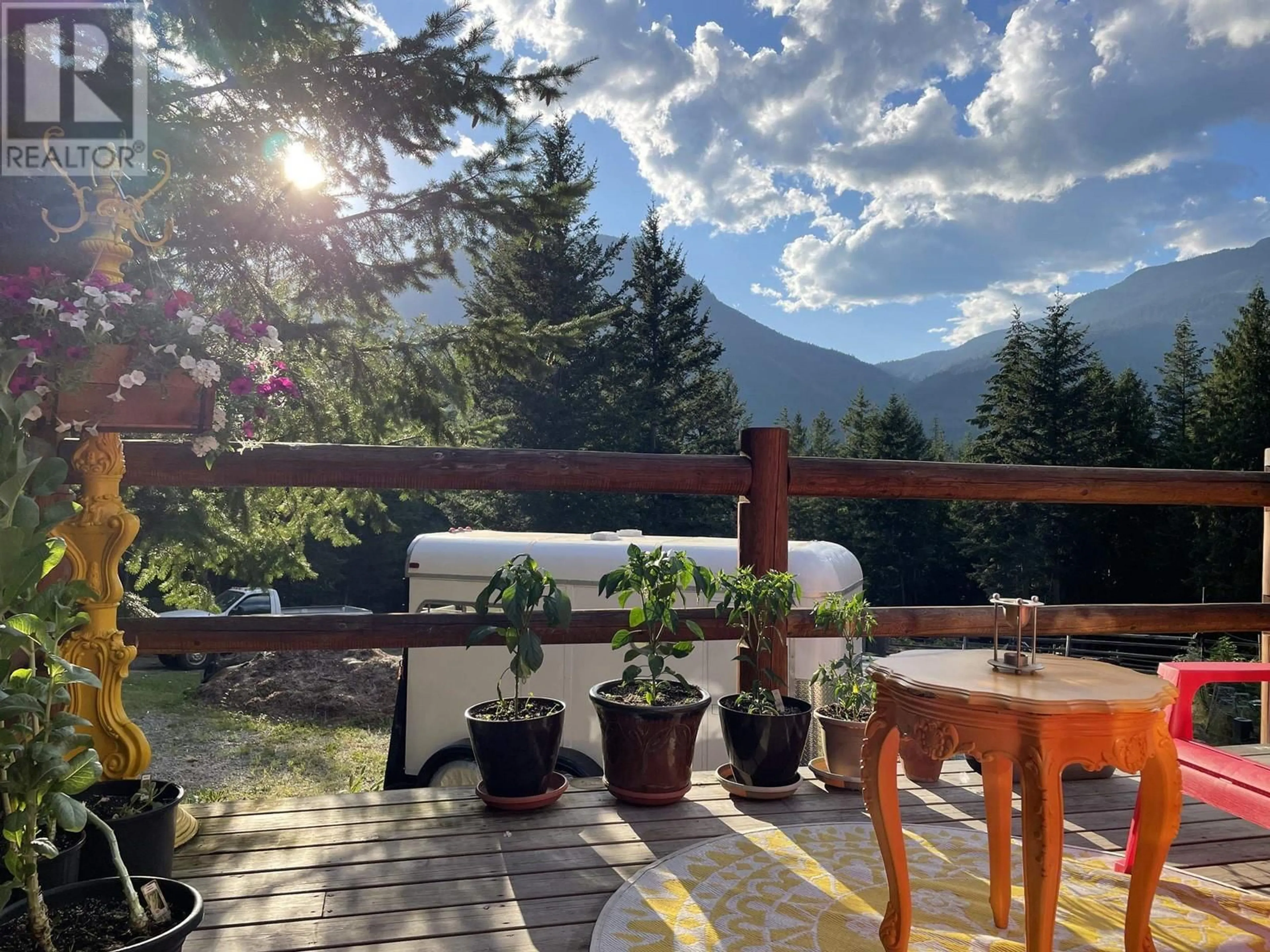 Patio, mountain view for 1911 SWEETWATER LANE, Mount Currie British Columbia V0N2K0