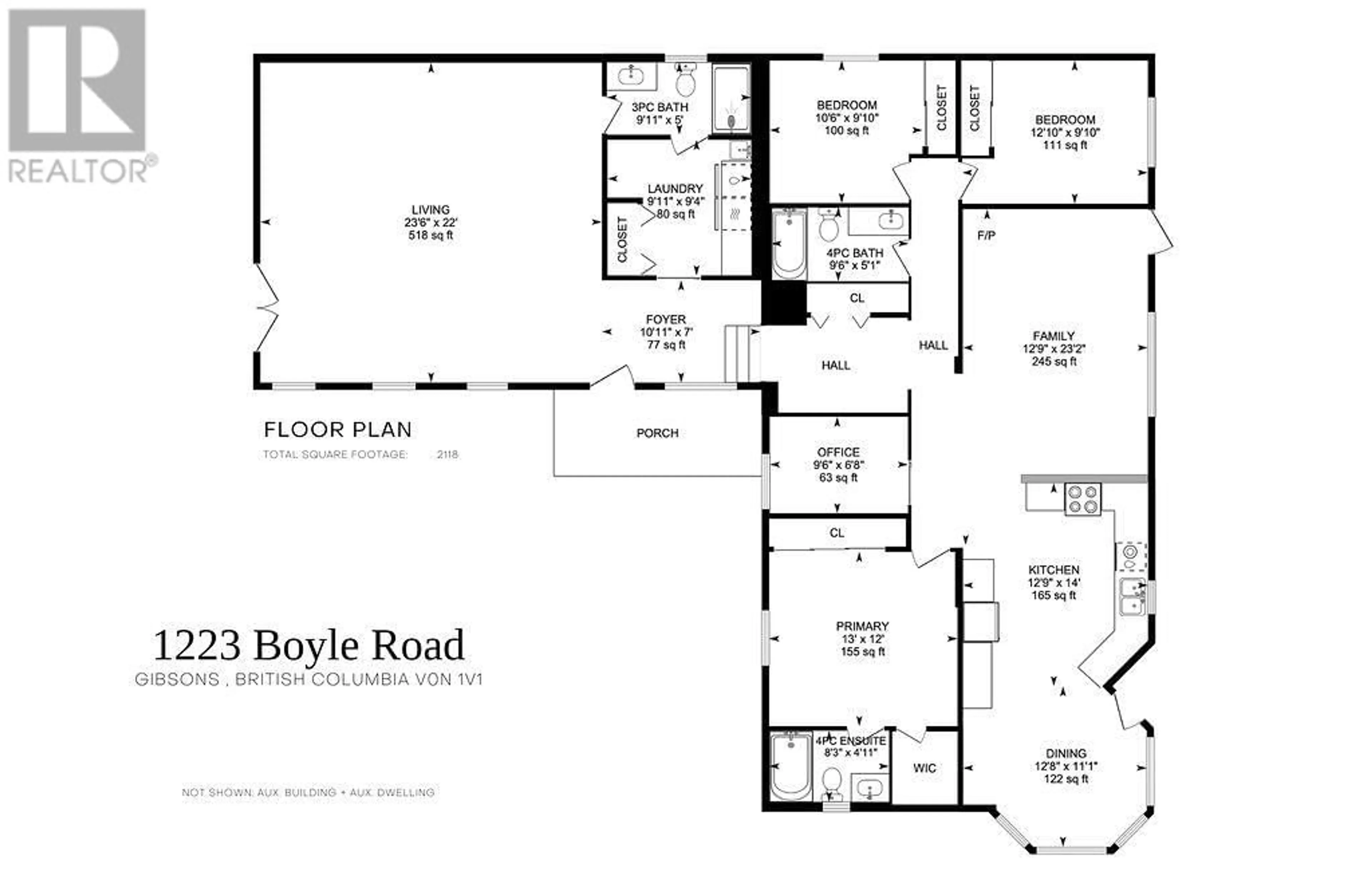 Floor plan for 1223 BOYLE ROAD, Gibsons British Columbia V0N1V1