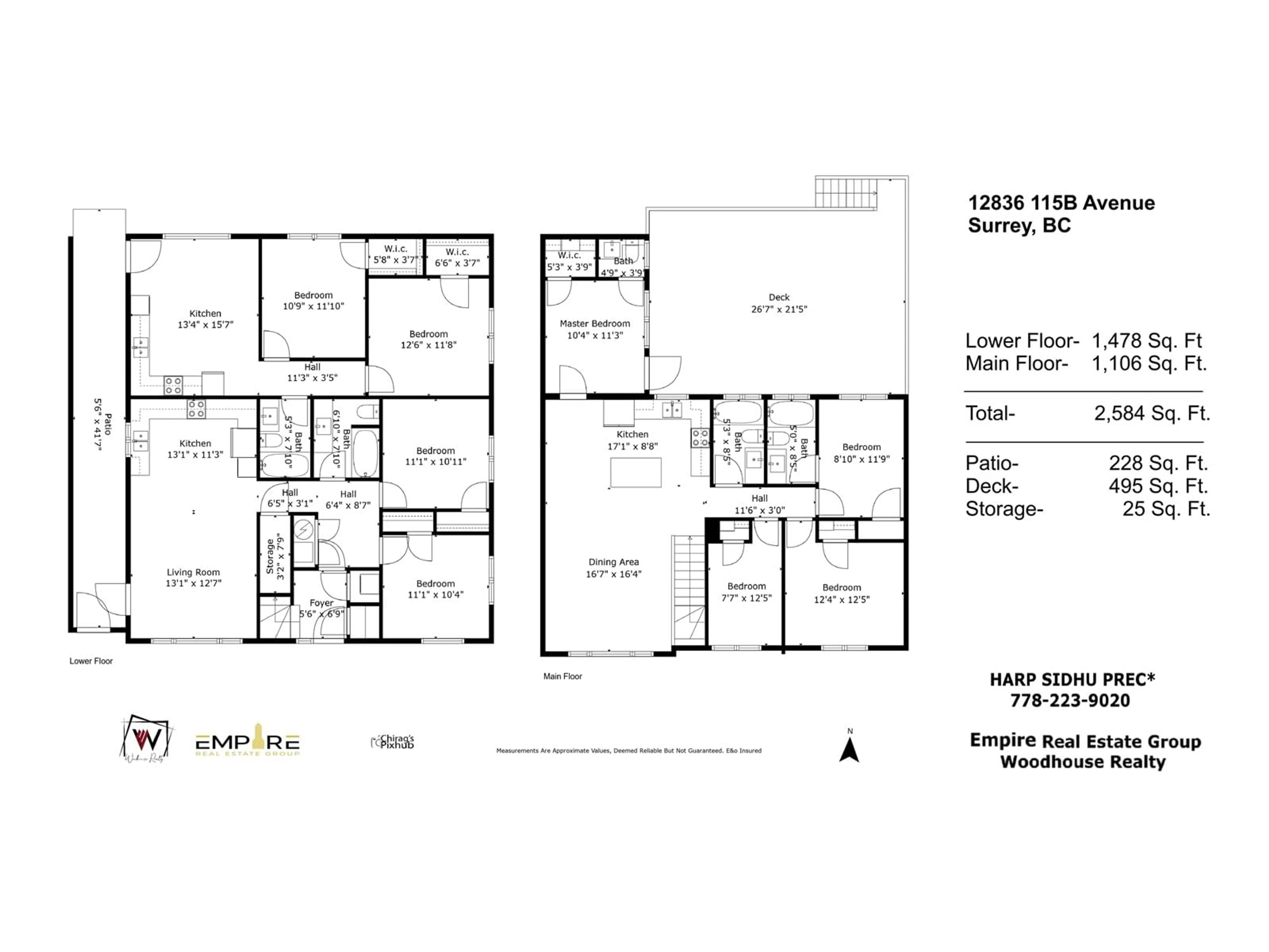 Floor plan for 12836 115B AVENUE, Surrey British Columbia V3R2R9