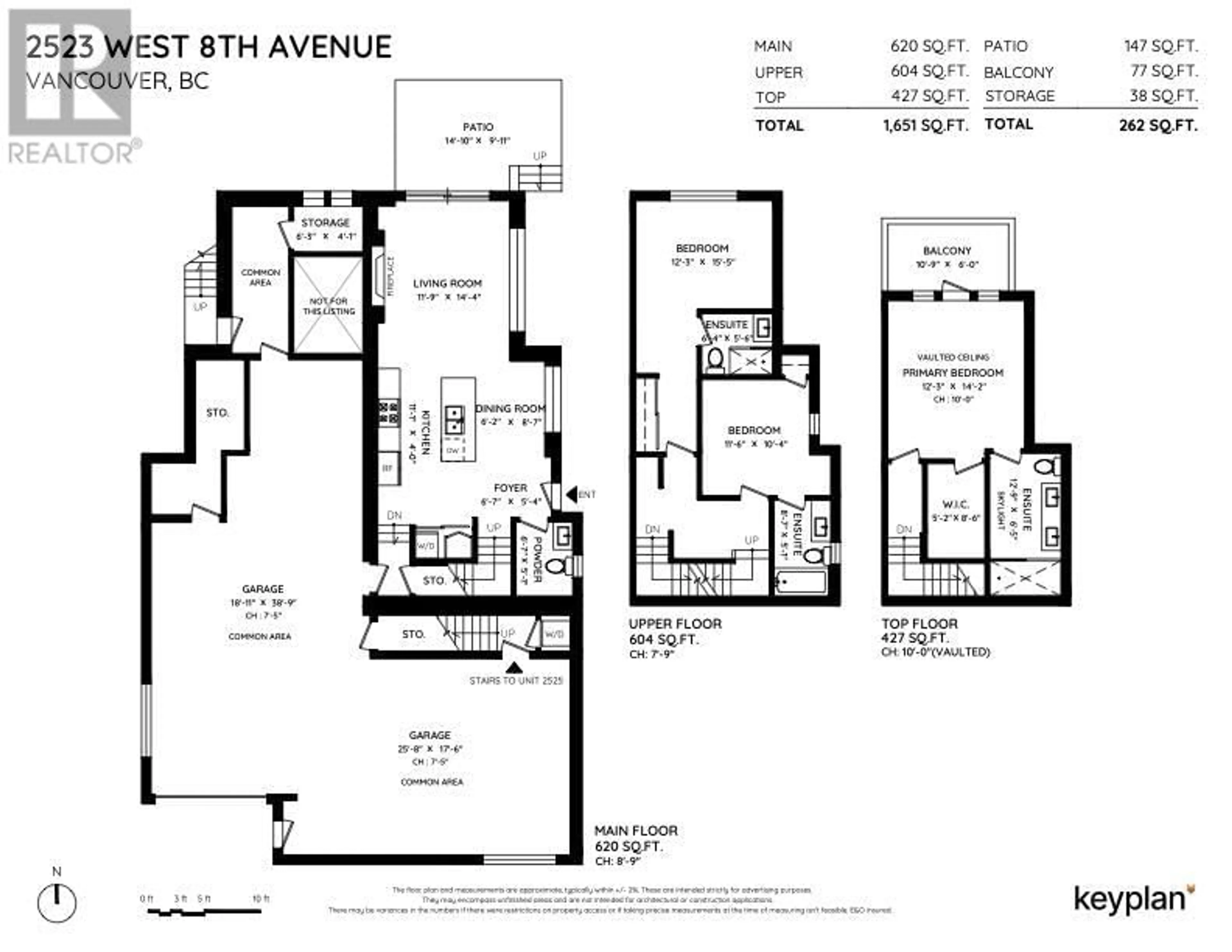 Floor plan for 2523 W 8TH AVENUE, Vancouver British Columbia V6K2B3