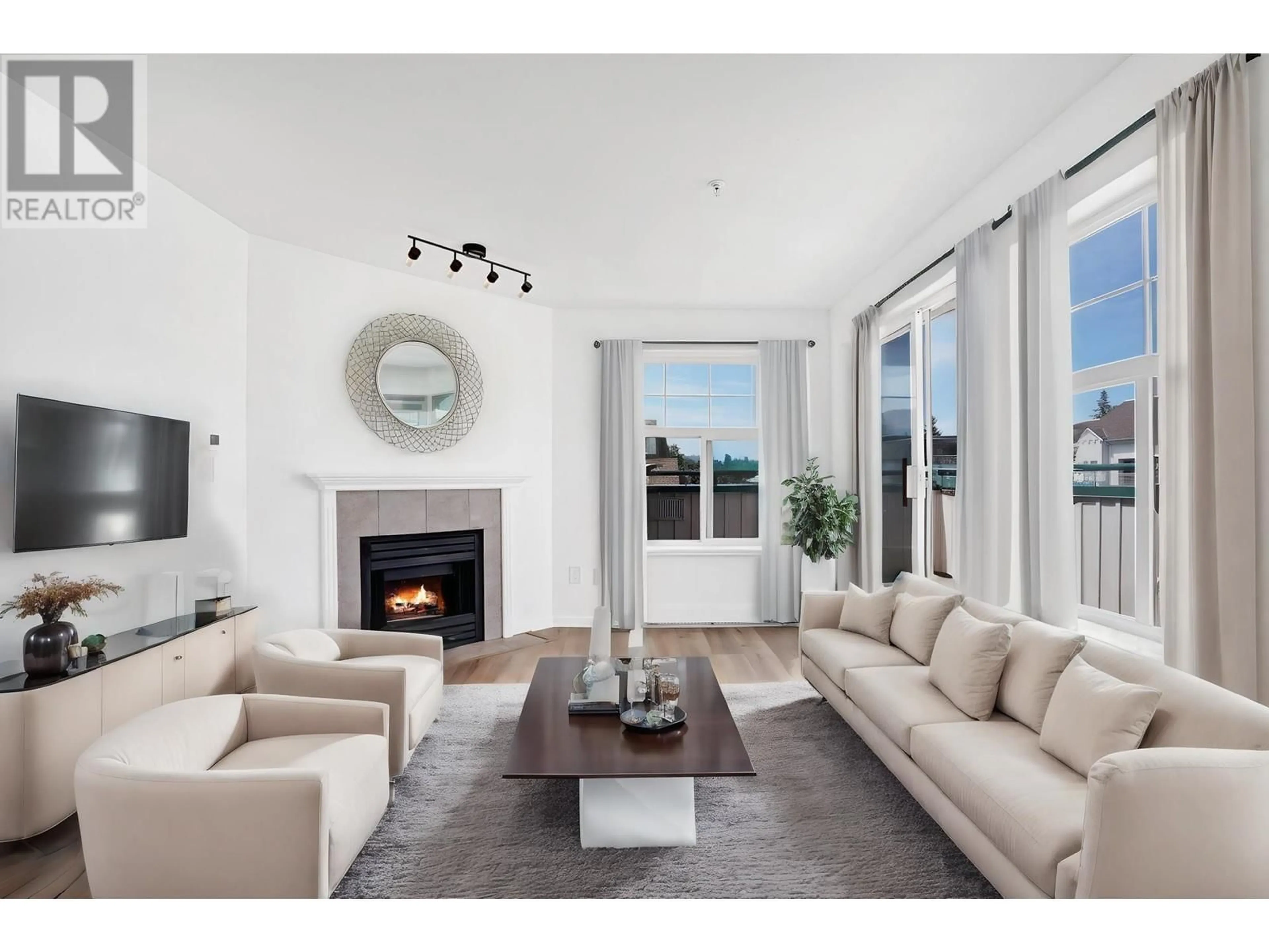 Living room, wood floors for 402 1618 GRANT AVENUE, Port Coquitlam British Columbia V3B1P3