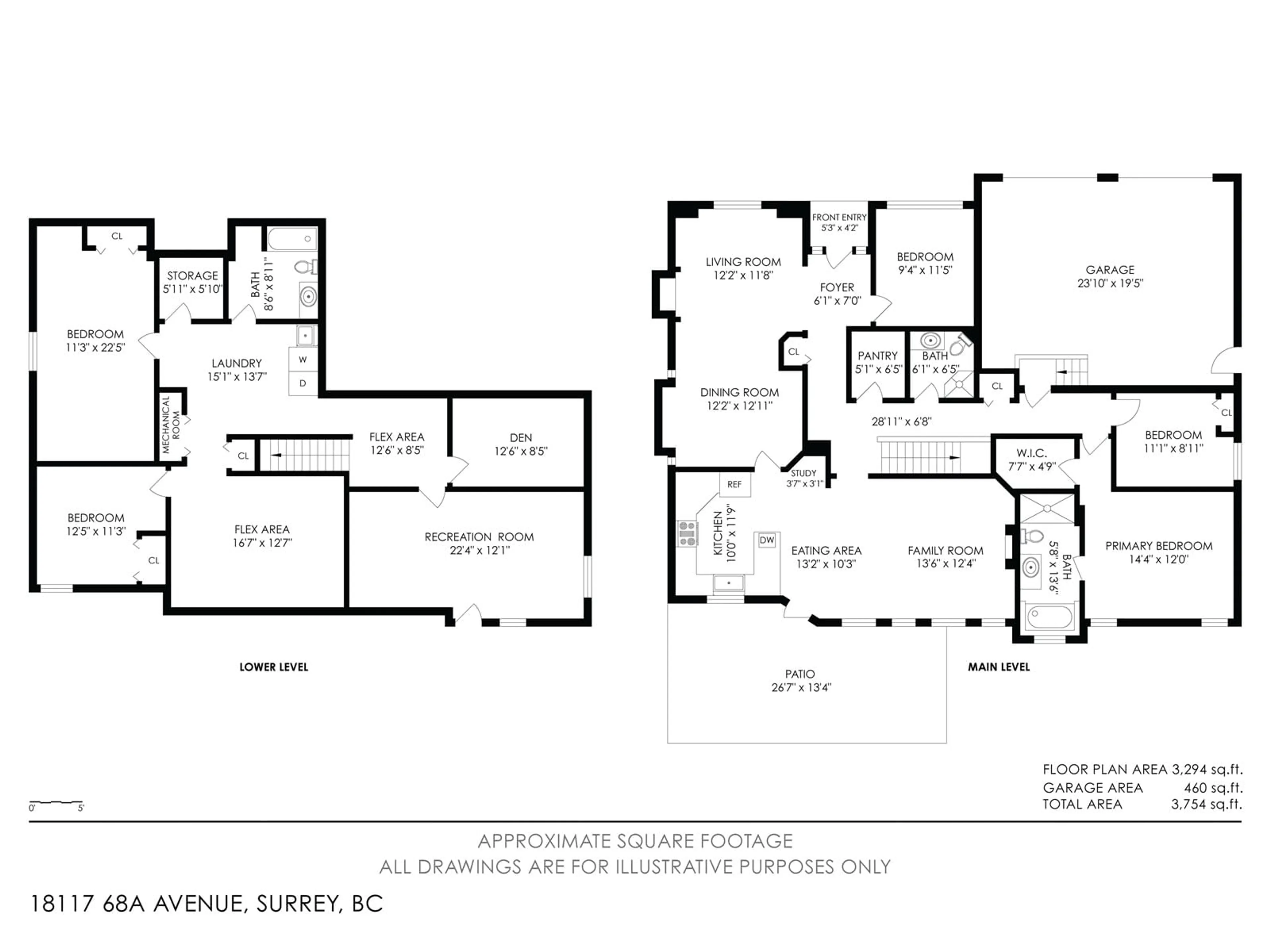 Floor plan for 18117 68A AVENUE, Surrey British Columbia V3S9C2