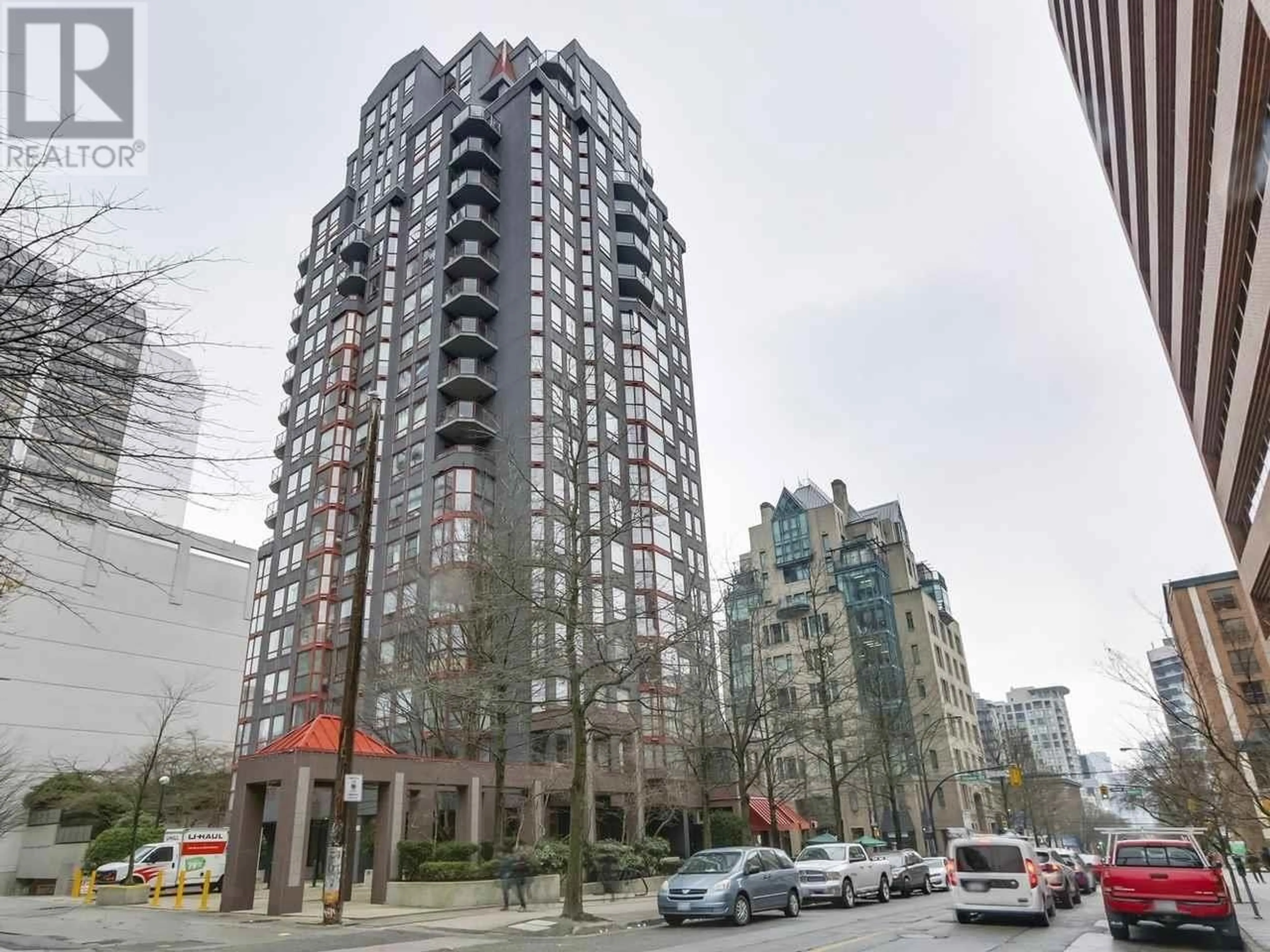 A pic from exterior of the house or condo, the street view for 1202 811 HELMCKEN STREET, Vancouver British Columbia V6Z1B1