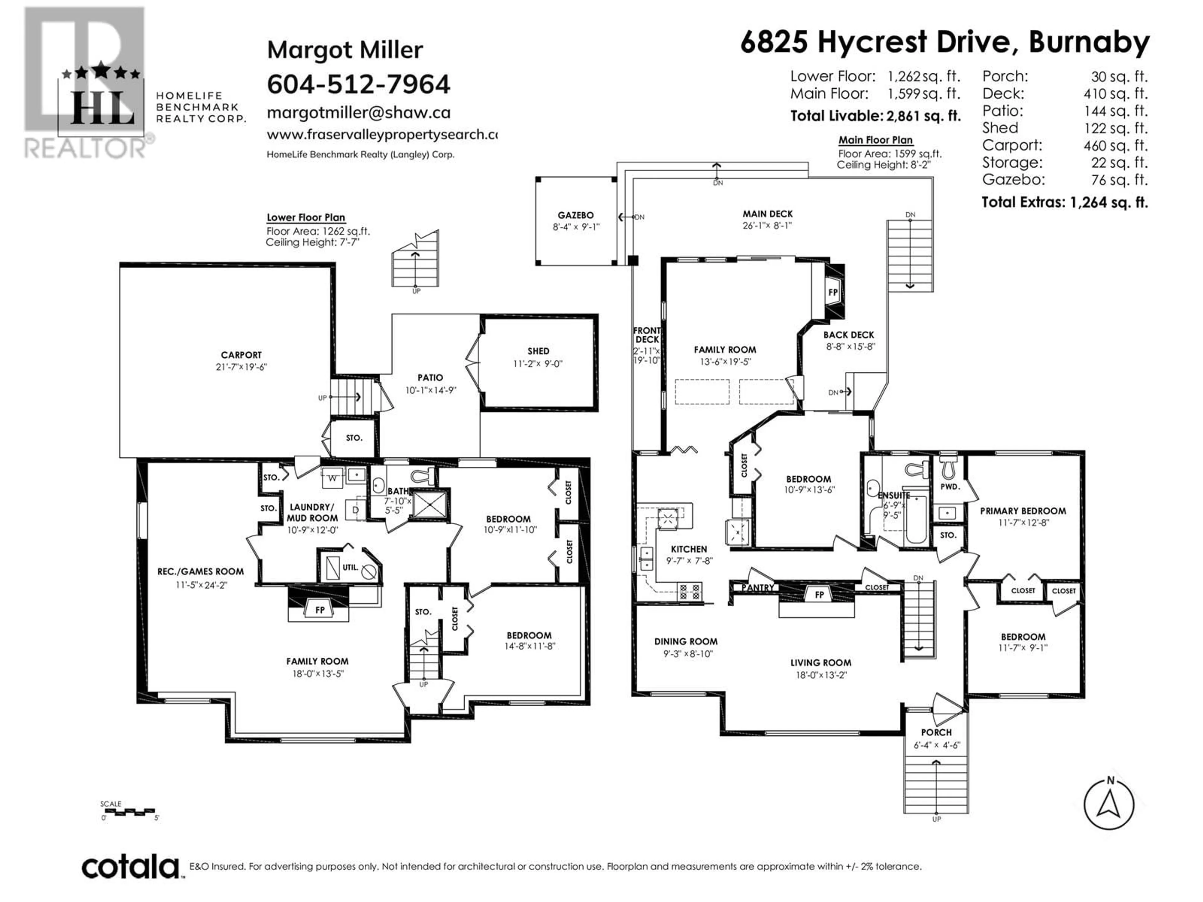 Floor plan for 6825 HYCREST DRIVE, Burnaby British Columbia V5B2X3