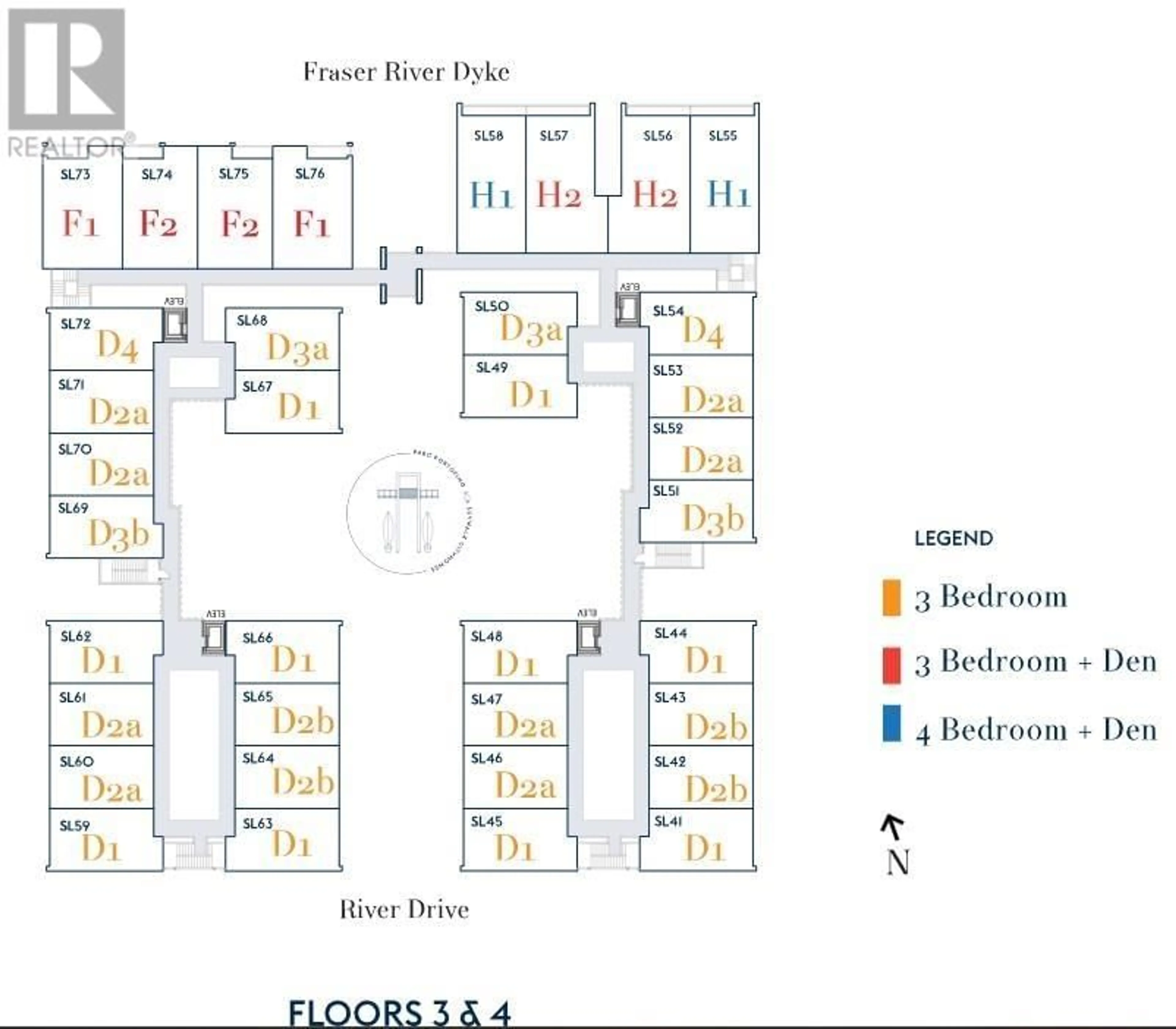 Floor plan for SL65 10333 RIVER DRIVE, Richmond British Columbia V6X1Z2