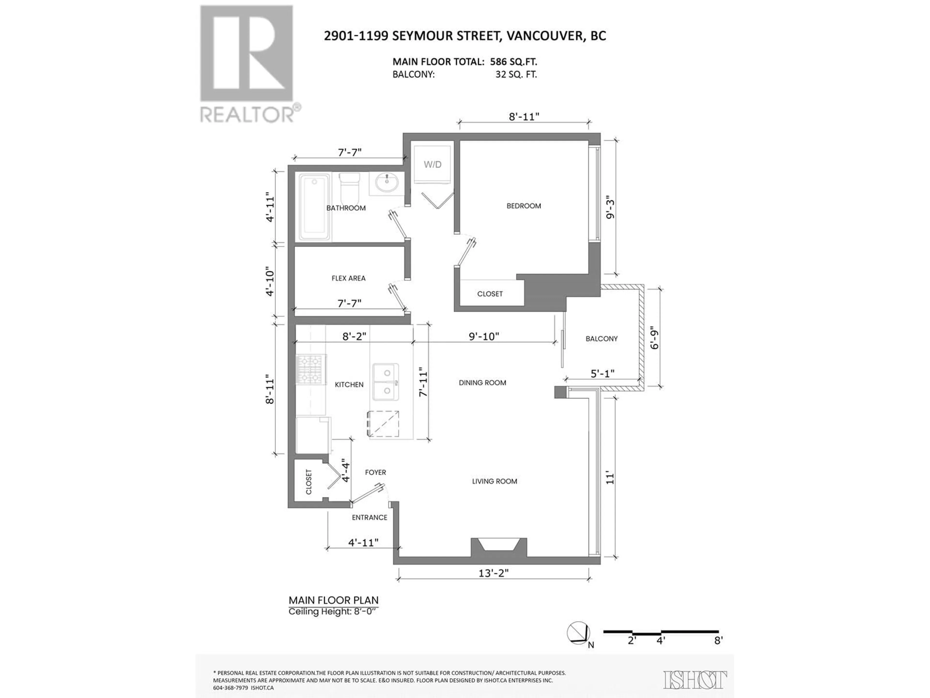 Floor plan for 2901 1199 SEYMOUR STREET, Vancouver British Columbia V6B1K3