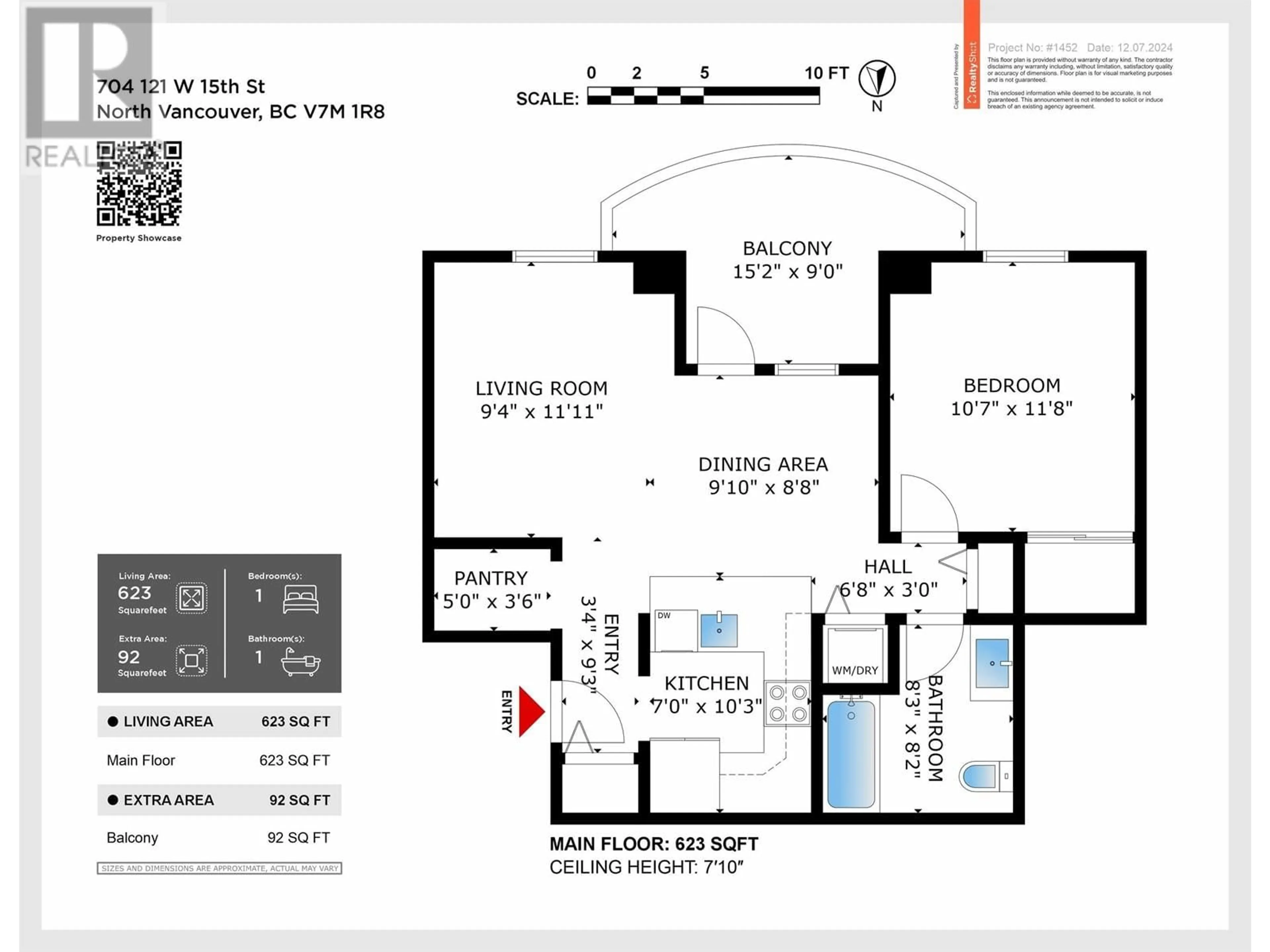 Floor plan for 704 121 W 15TH STREET, North Vancouver British Columbia V7M1R8