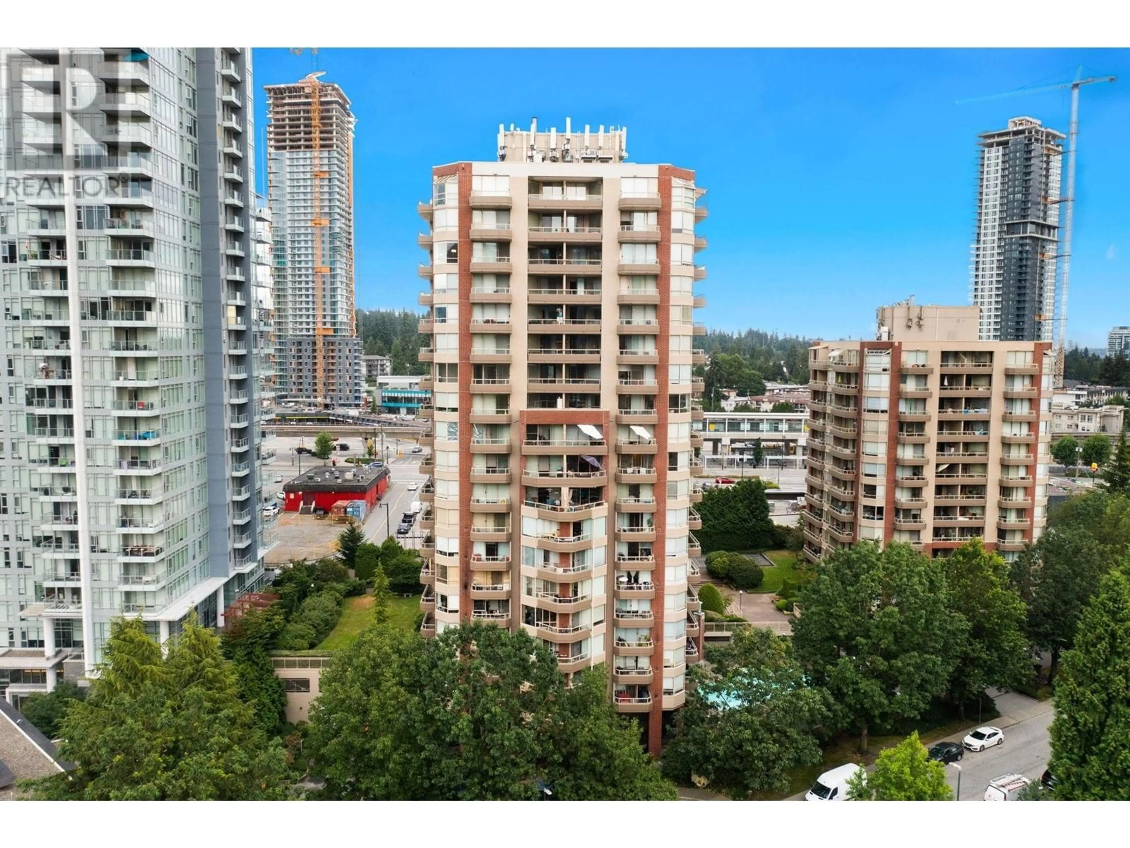 A pic from exterior of the house or condo, the view of city buildings for 1801 738 FARROW STREET, Coquitlam British Columbia V3J7V4