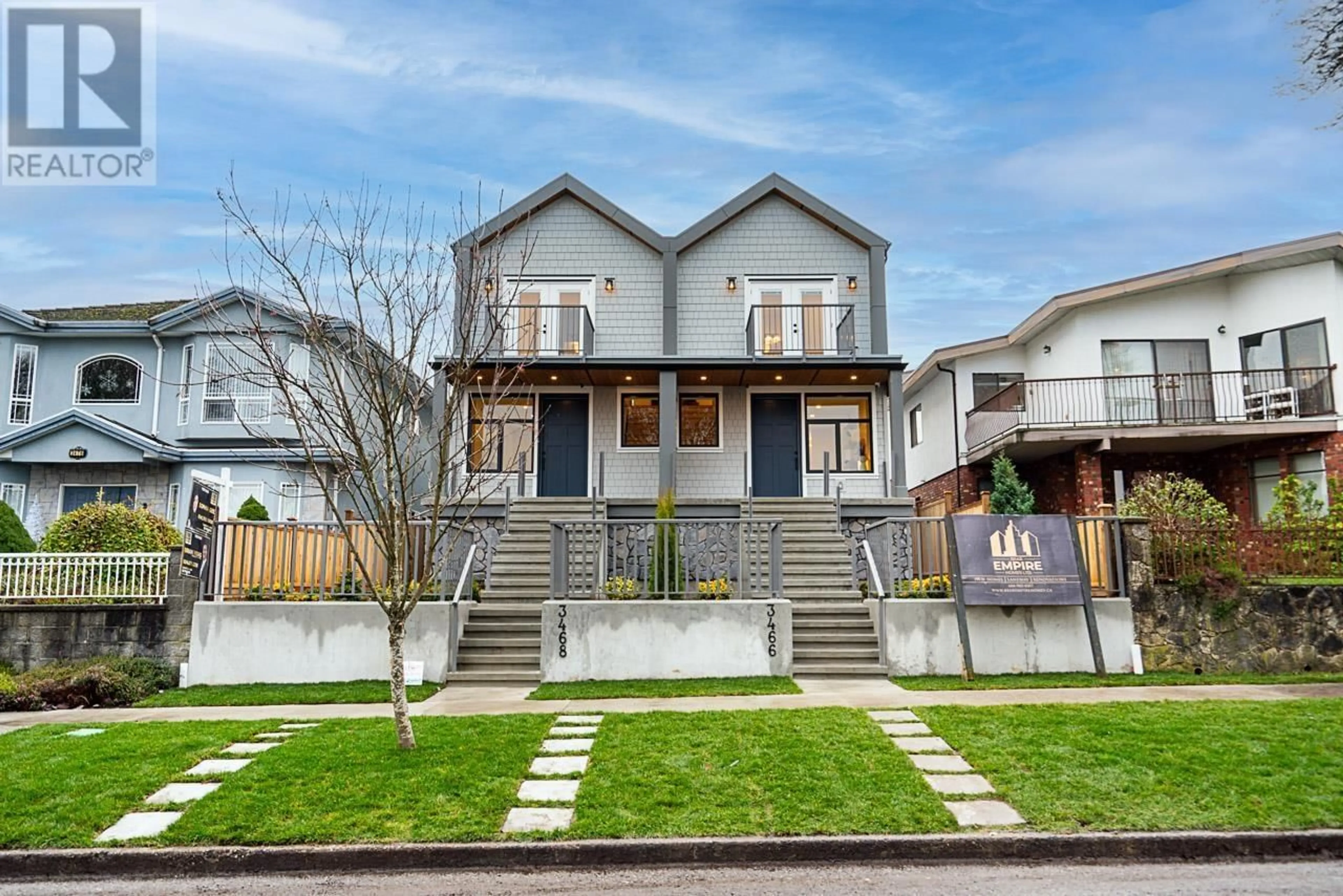 Frontside or backside of a home, the fenced backyard for 3468 MONS DRIVE, Vancouver British Columbia V5M3E6