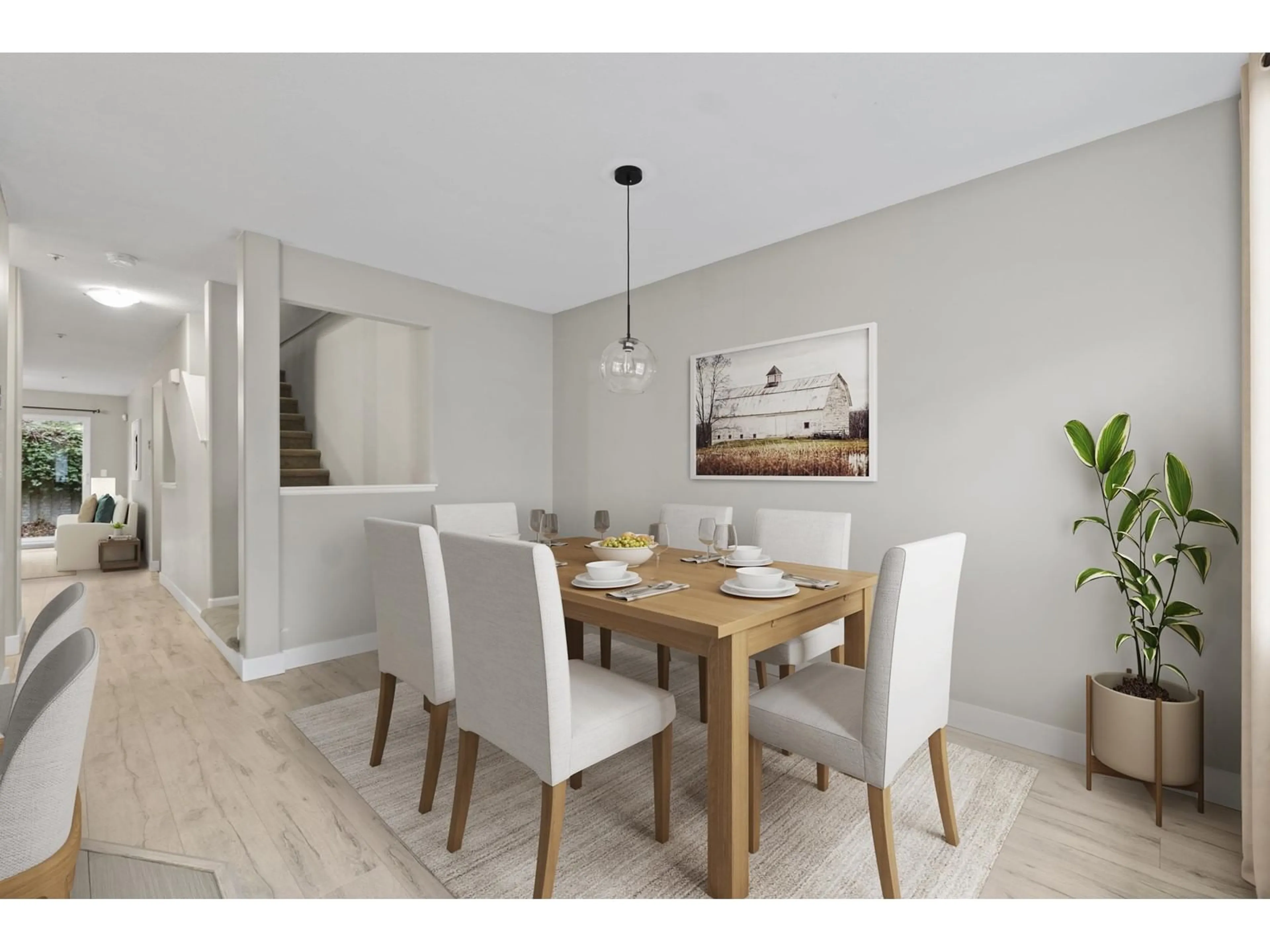 Dining room, wood/laminate floor for 25 8890 WALNUT GROVE DRIVE, Langley British Columbia V1M3W4