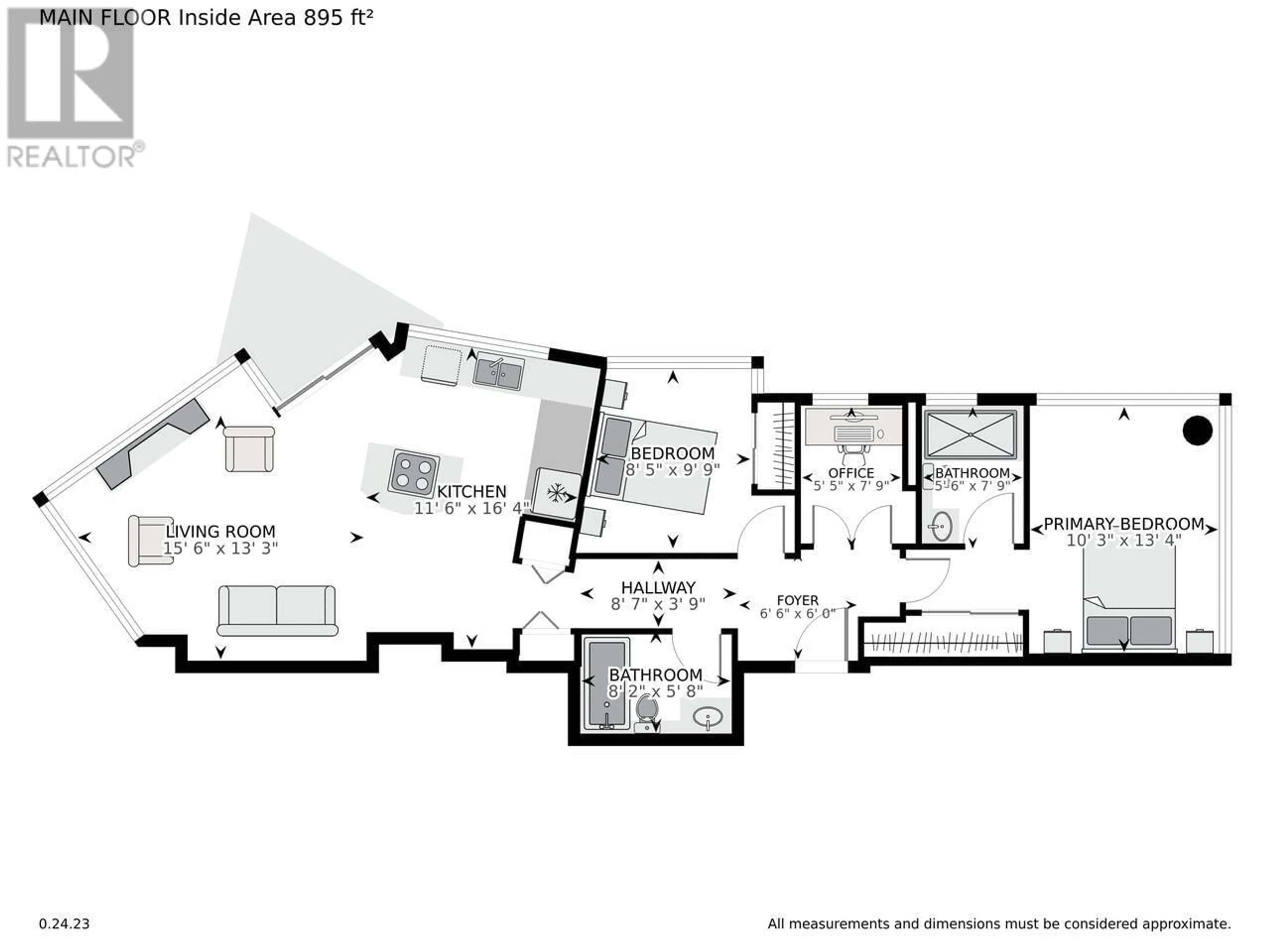 Floor plan for 601 1228 W HASTINGS STREET, Vancouver British Columbia V6E4S6