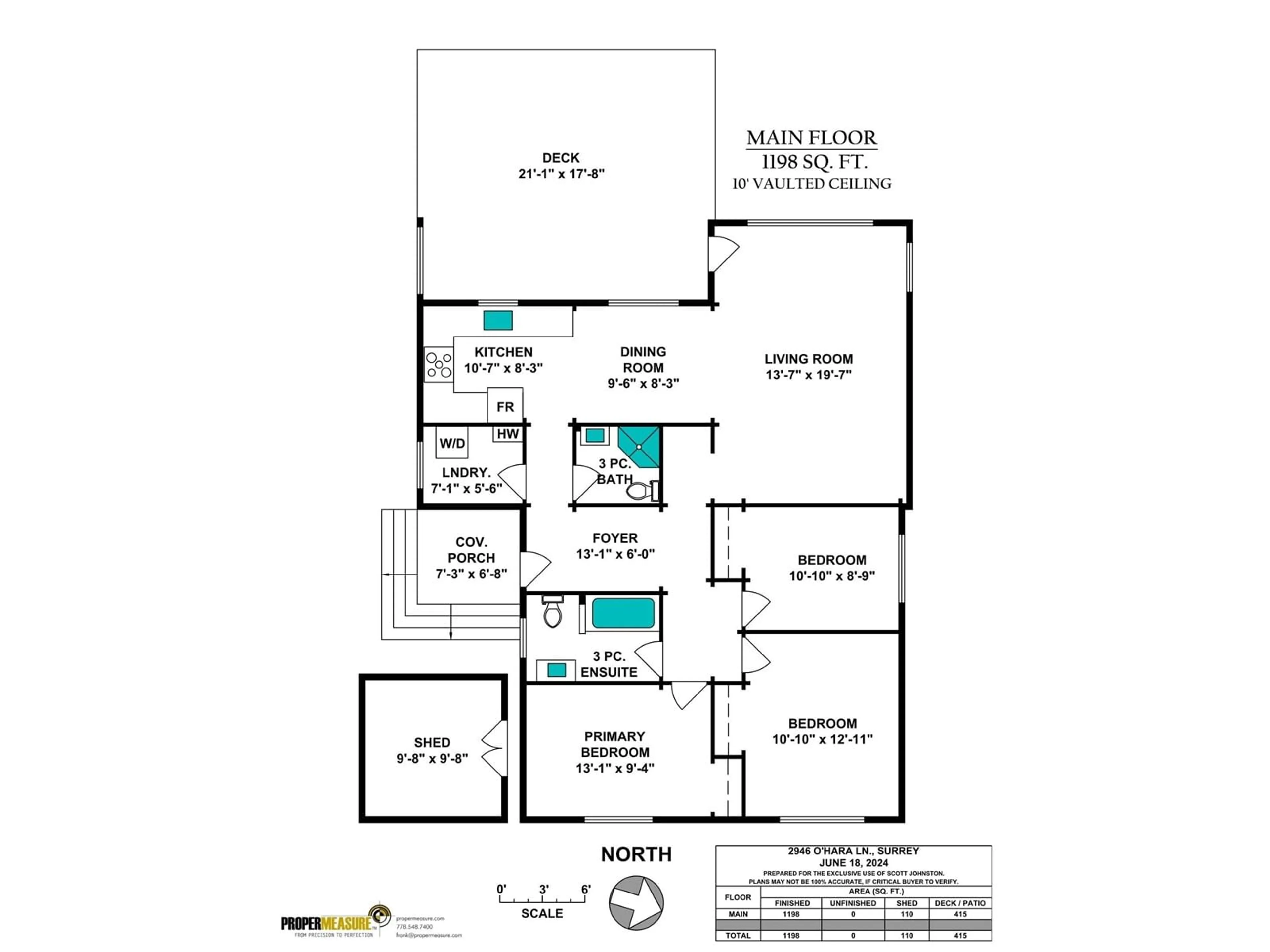 Floor plan for 2946 O'HARA LANE, Surrey British Columbia V4A3E5