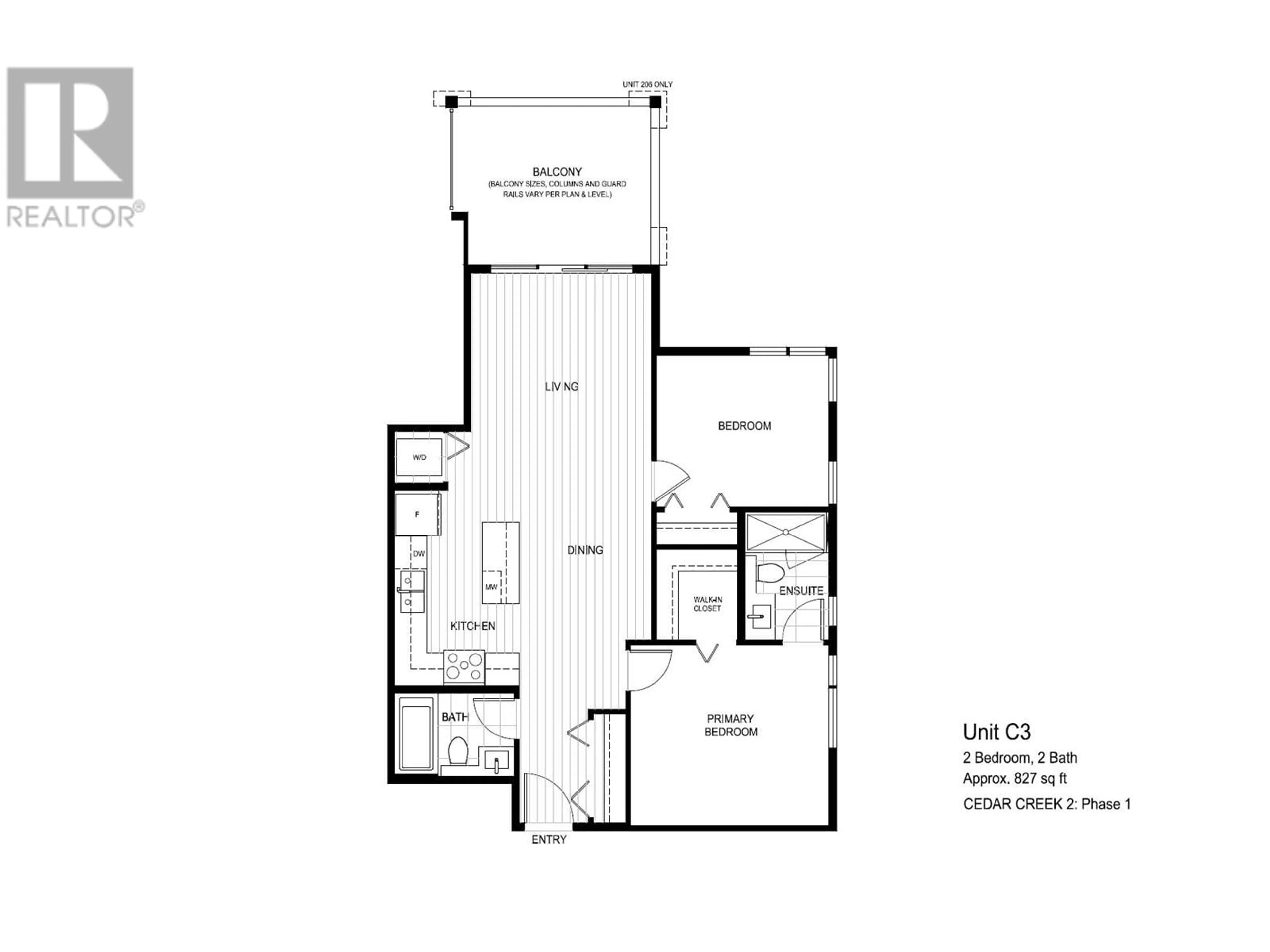 Floor plan for 506 7588 16TH STREET, Burnaby British Columbia V3N0H8