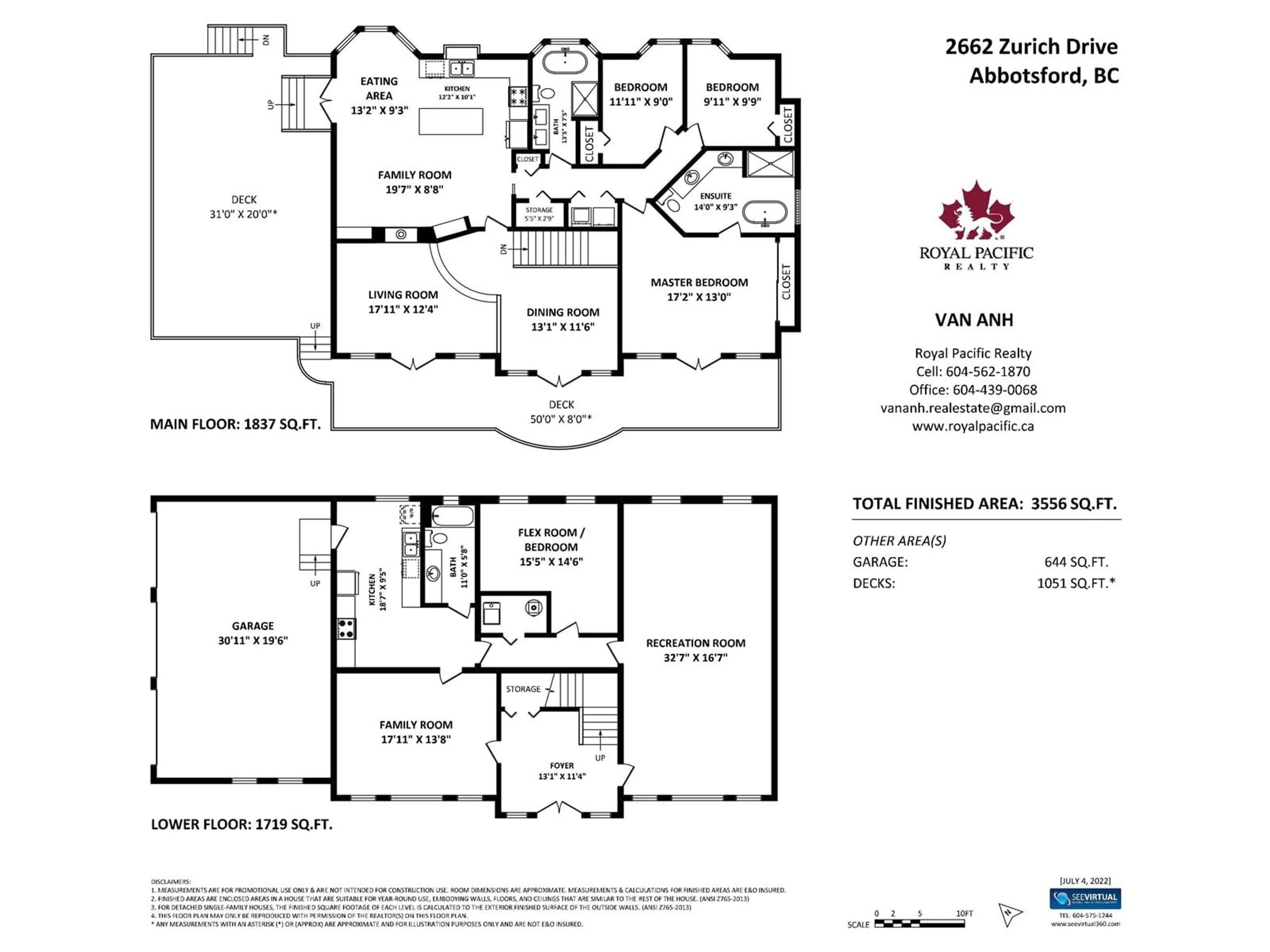 Floor plan for 2662 ZURICH DRIVE, Abbotsford British Columbia V3G1C4