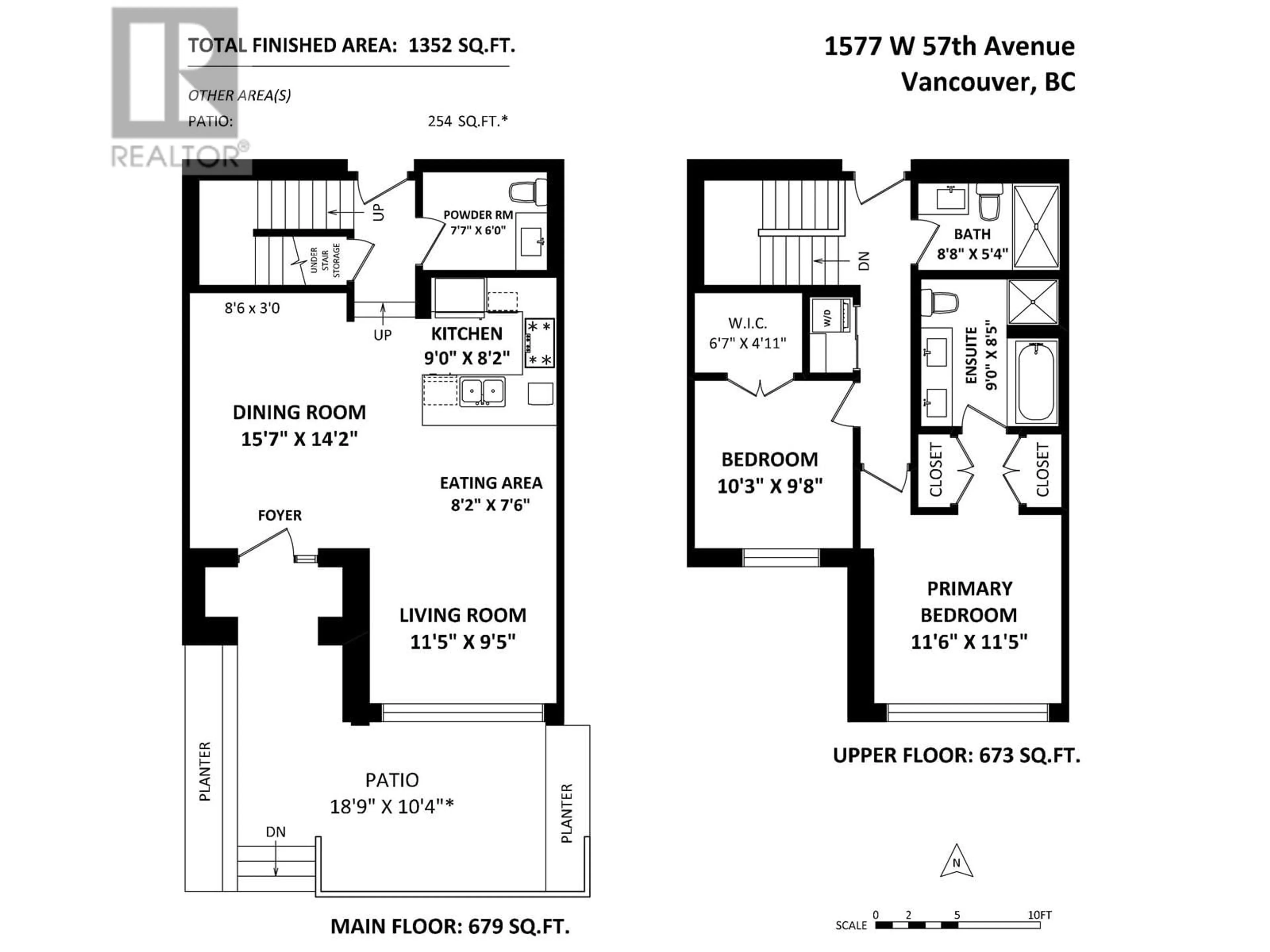 Floor plan for 1577 57TH AVENUE, Vancouver British Columbia V6P0H7