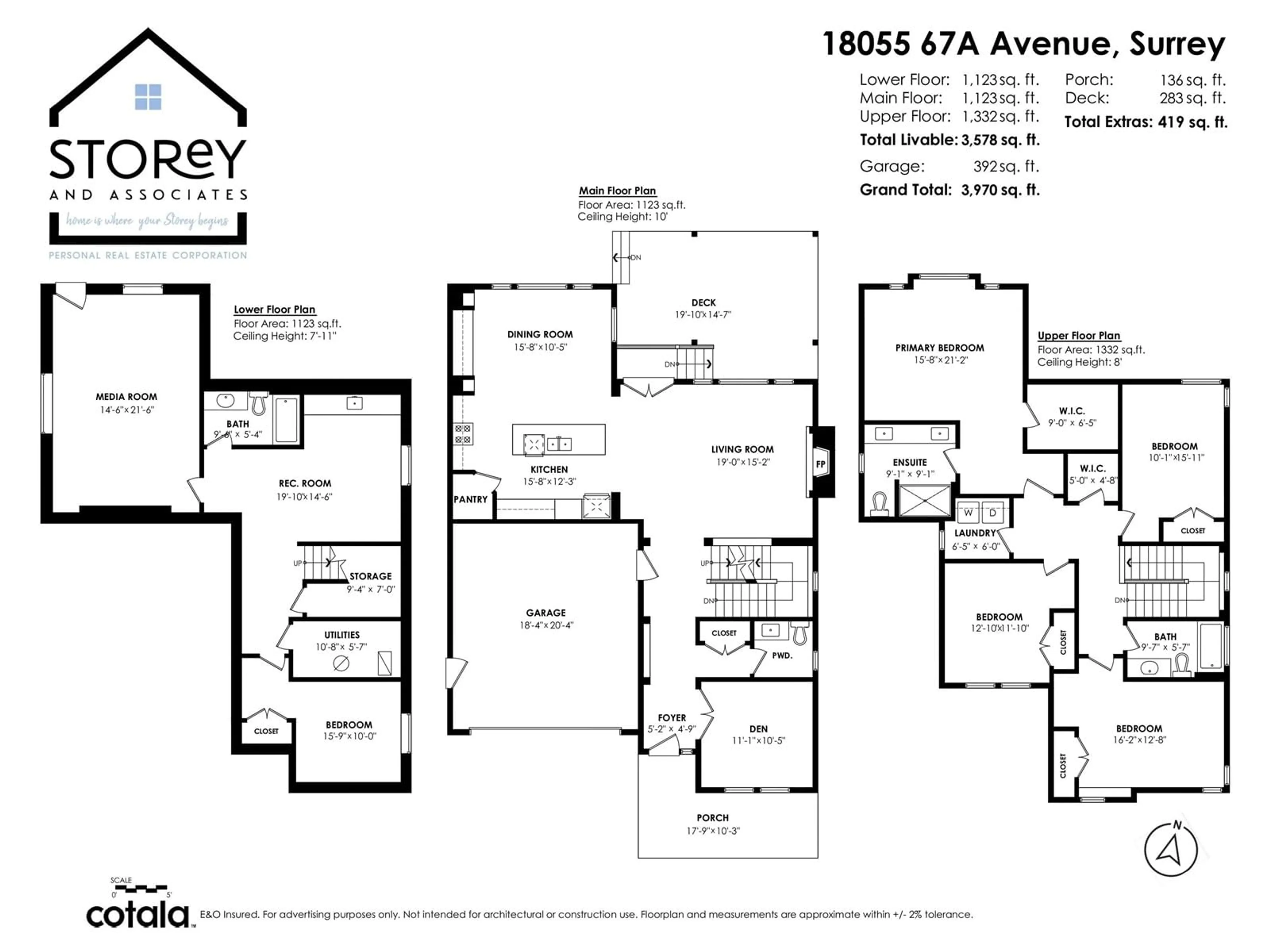 Floor plan for 18055 67A AVENUE, Surrey British Columbia V3S7H7