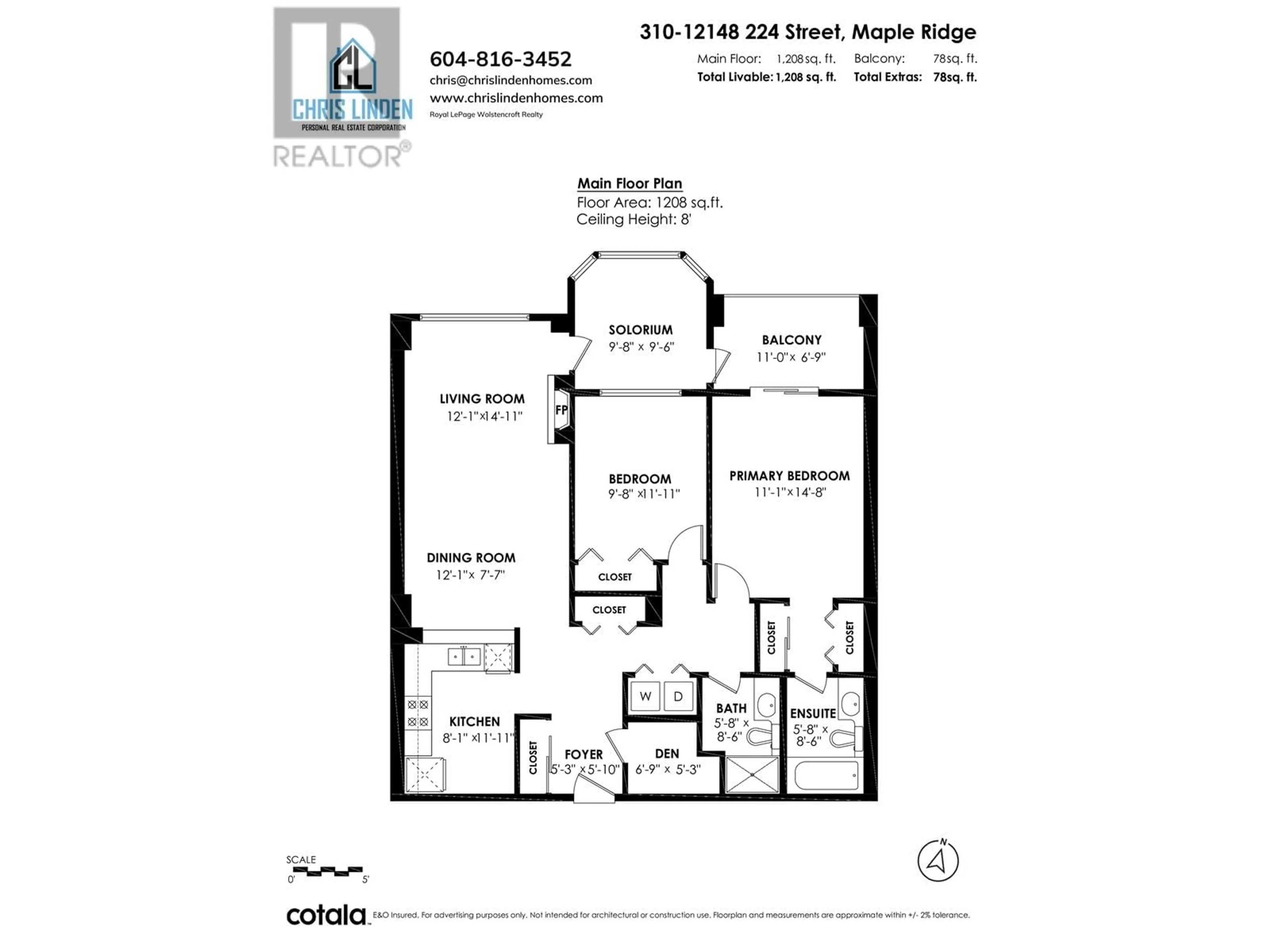 Floor plan for 310 12148 224 STREET, Maple Ridge British Columbia V2X3N8