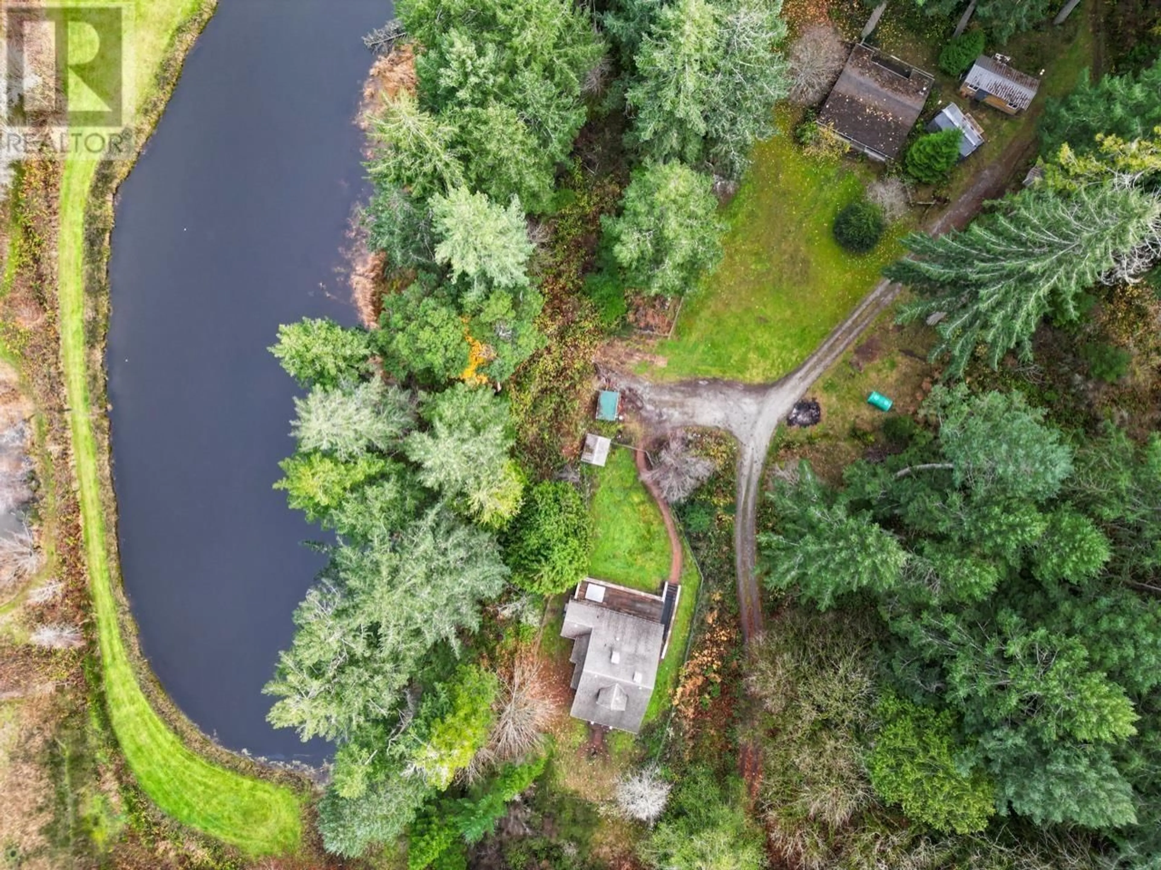 A pic from outside/outdoor area/front of a property/back of a property/a pic from drone, forest/trees view for 1305 STALKER ROAD, Pender Island British Columbia V0N2M1